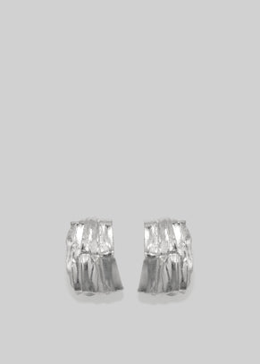 Completedworks Pleated Earrings - Silver