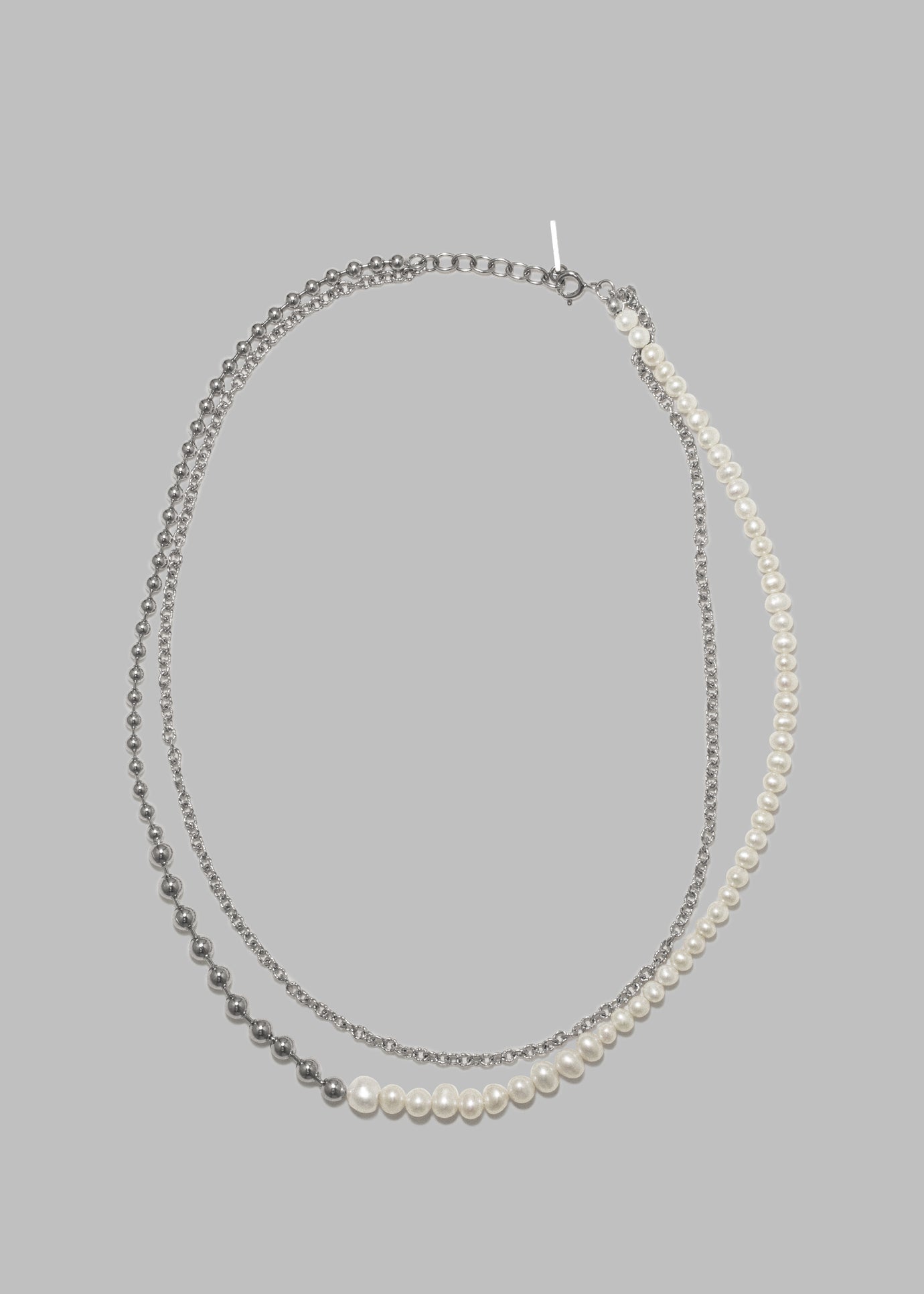 Completedworks Forgotten Seas Necklace - Pearl/Rhodium Plate - 1