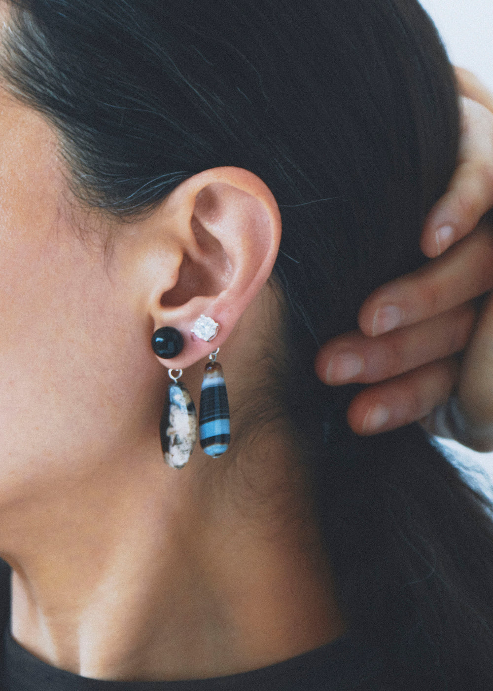 Completedworks Time Will Say Nothing But "I Told You So" Earrings - Black - 1