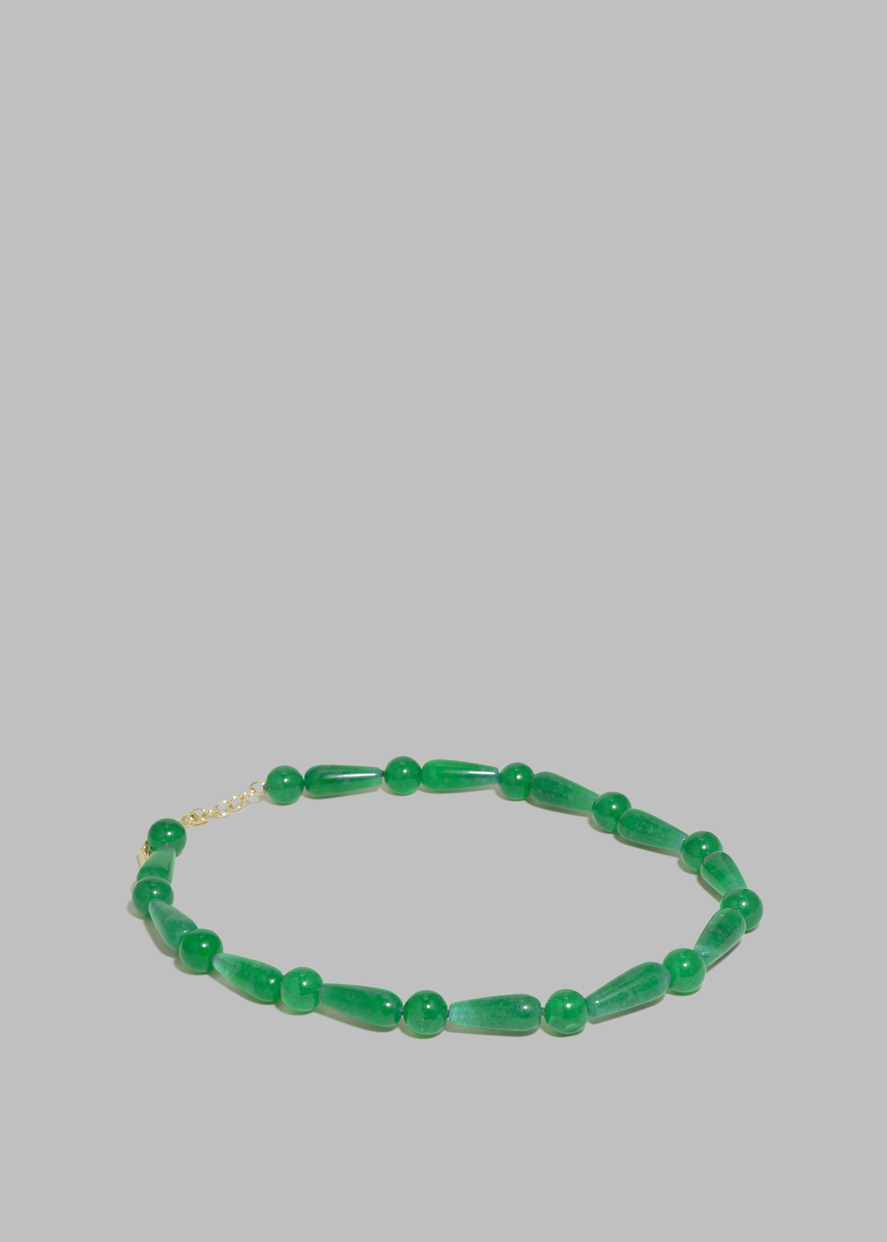 Completedworks The Depths of Time Necklace - Green Chalcedony/Gold Vermeil - 5