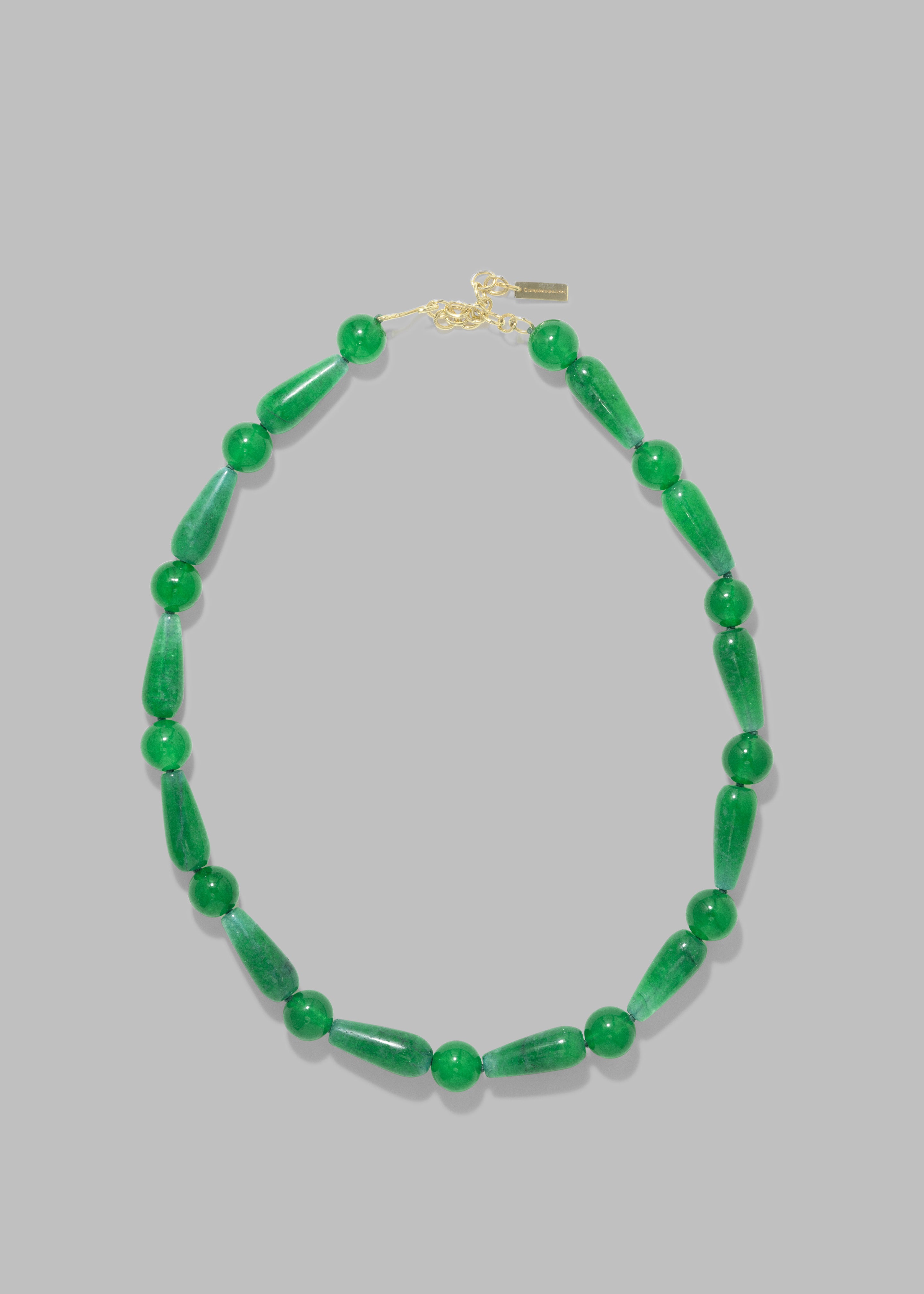 Completedworks The Depths of Time Necklace - Green Chalcedony/Gold Vermeil - 2