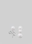 Completedworks P192 Earrings - Pearl/Silver