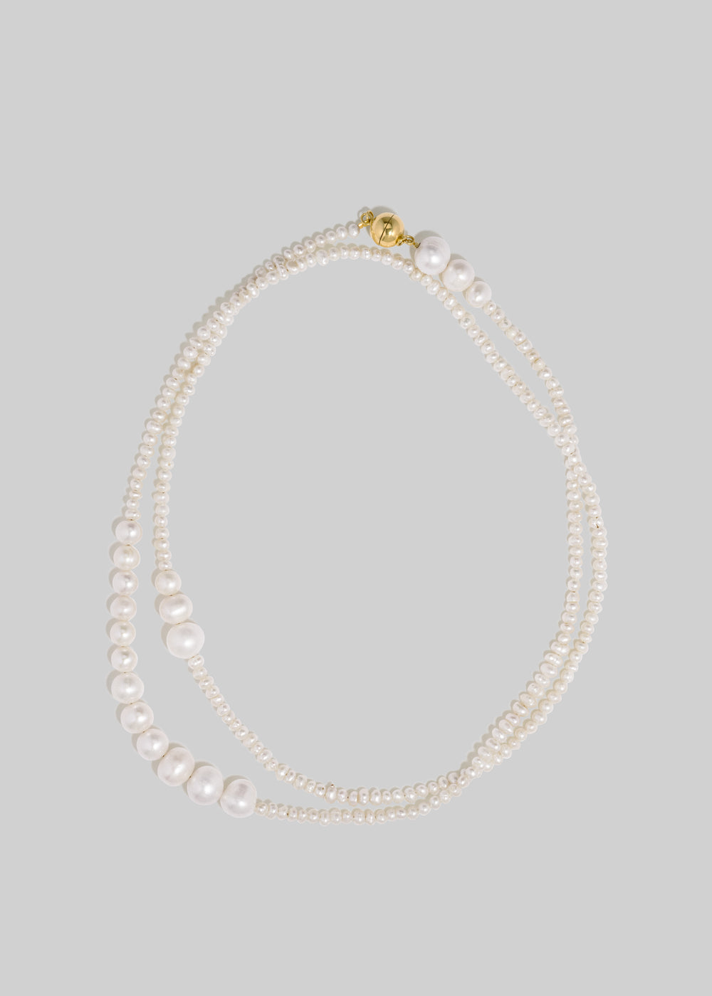 Completedworks Couplet Necklace - Pearl/Gold