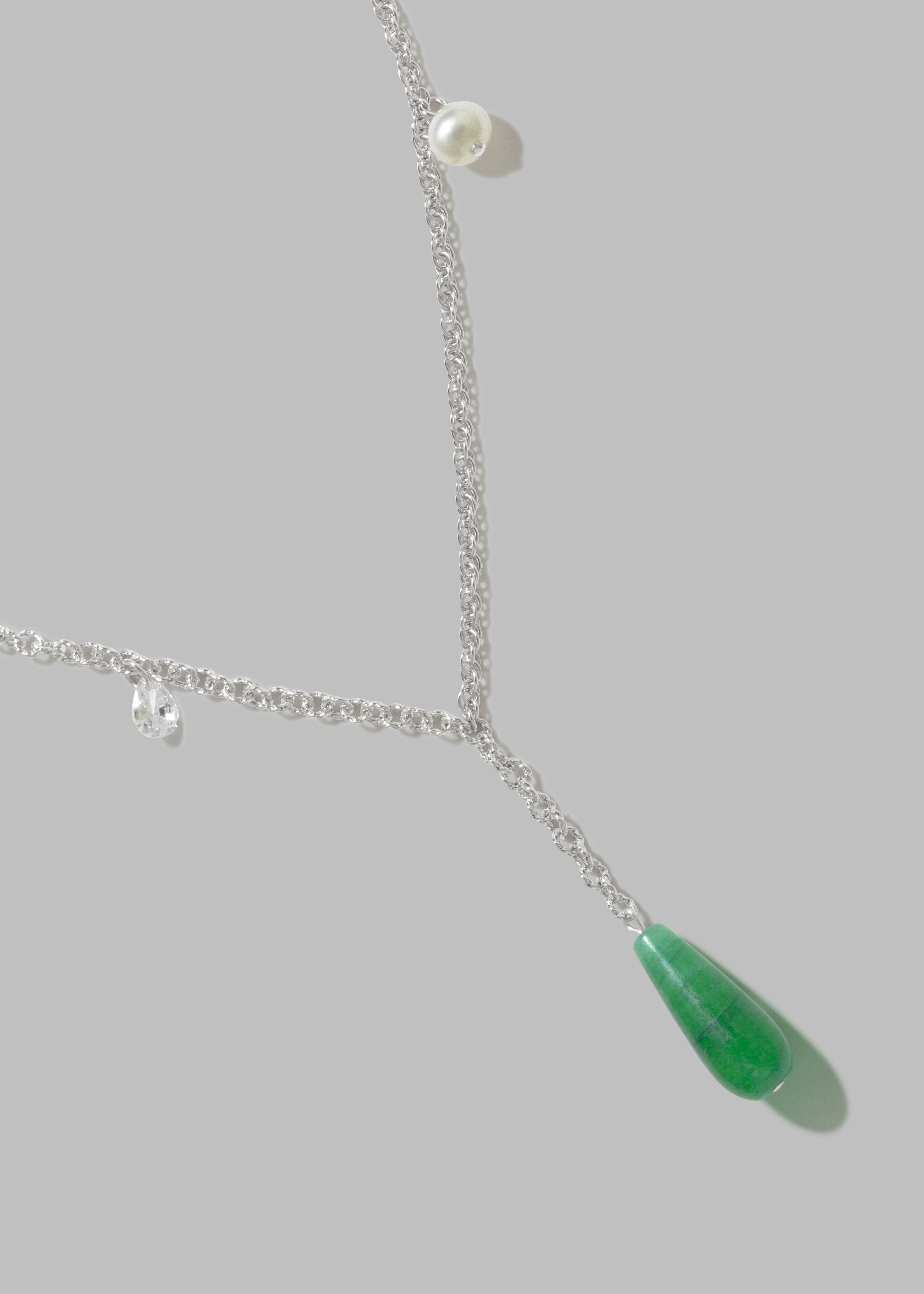 Completedworks The Depths of Time Pendant - Pearl/Green Chalcedony - 4