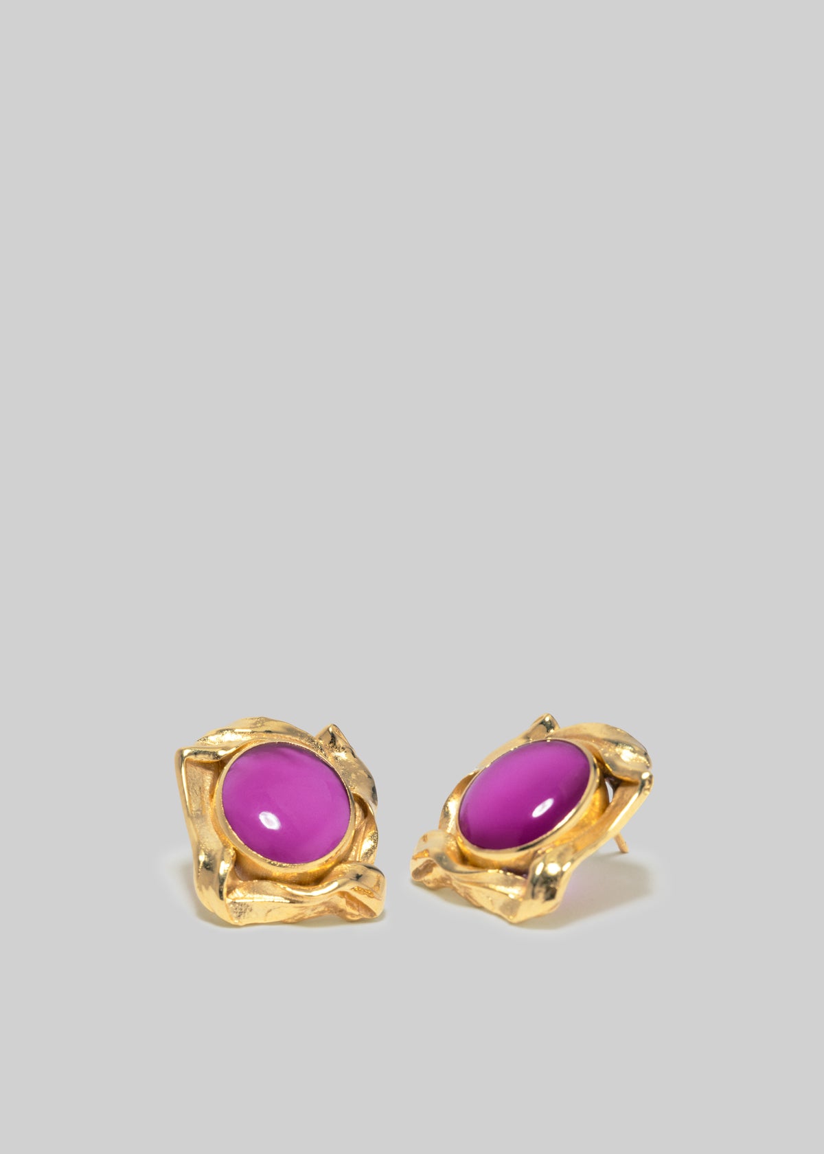 Completedworks Galileo Gold Plated and Resin Earrings - Pink - 1