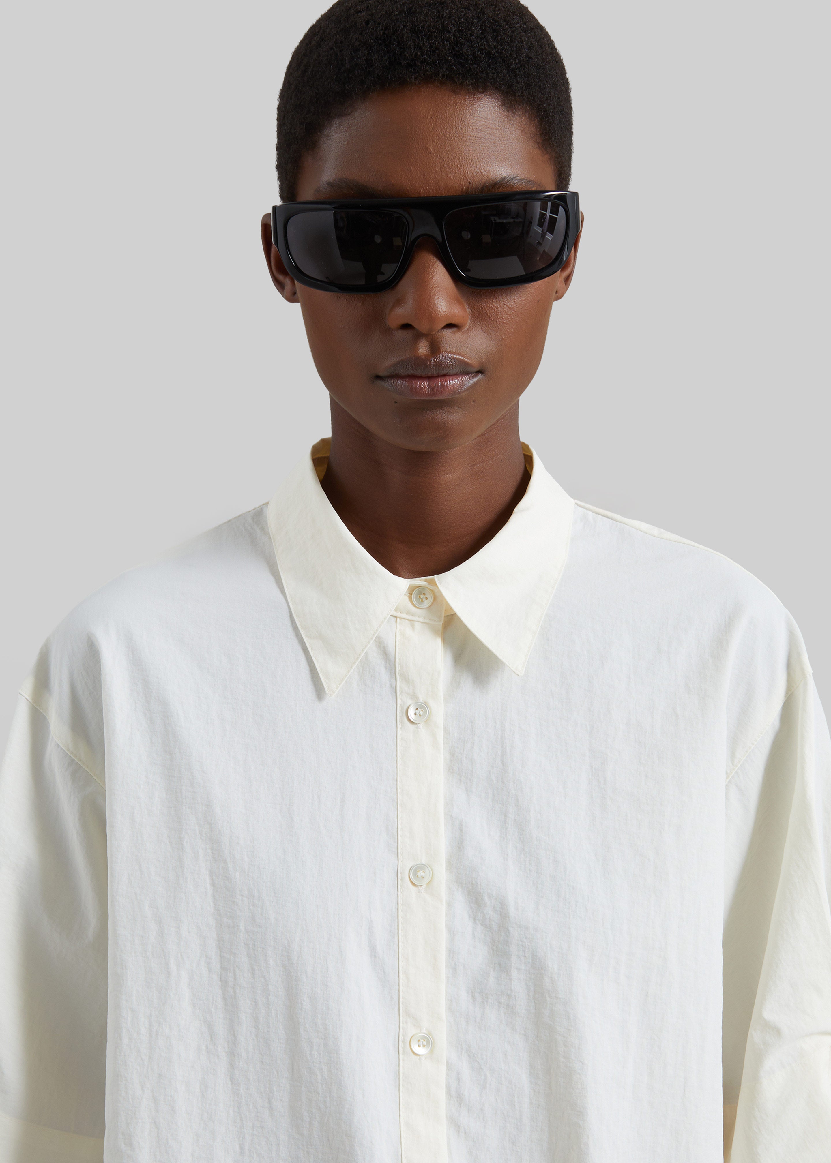 Comporta Drawstring Shirt - Cream - 3