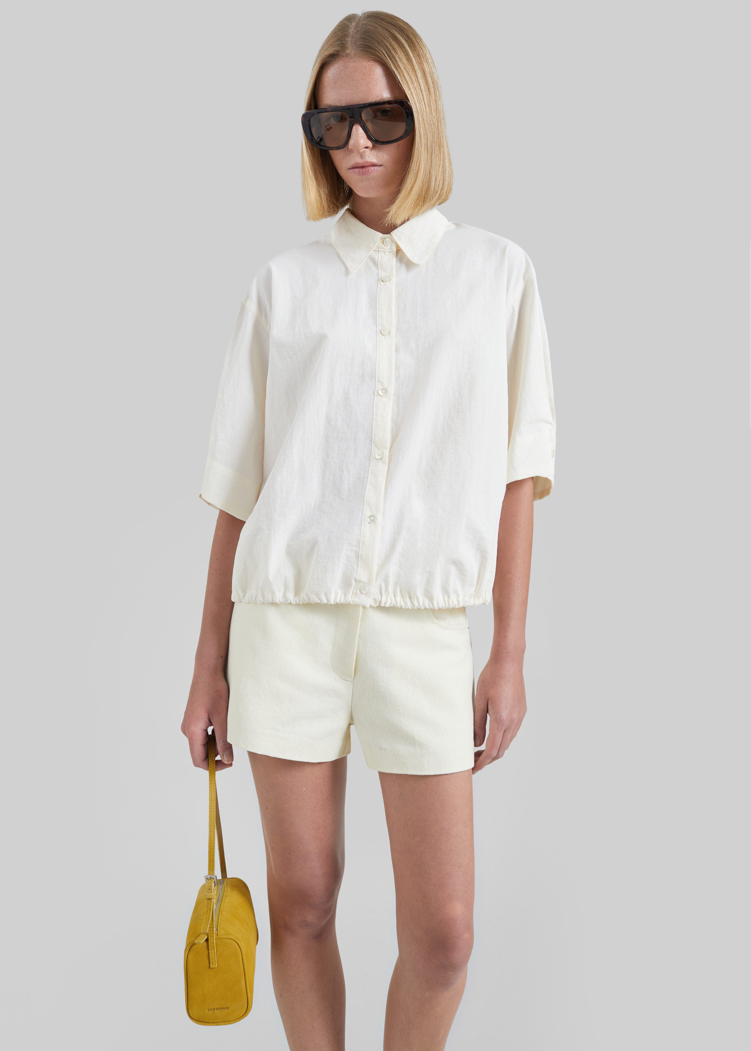 Comporta Drawstring Shirt - Cream - 9