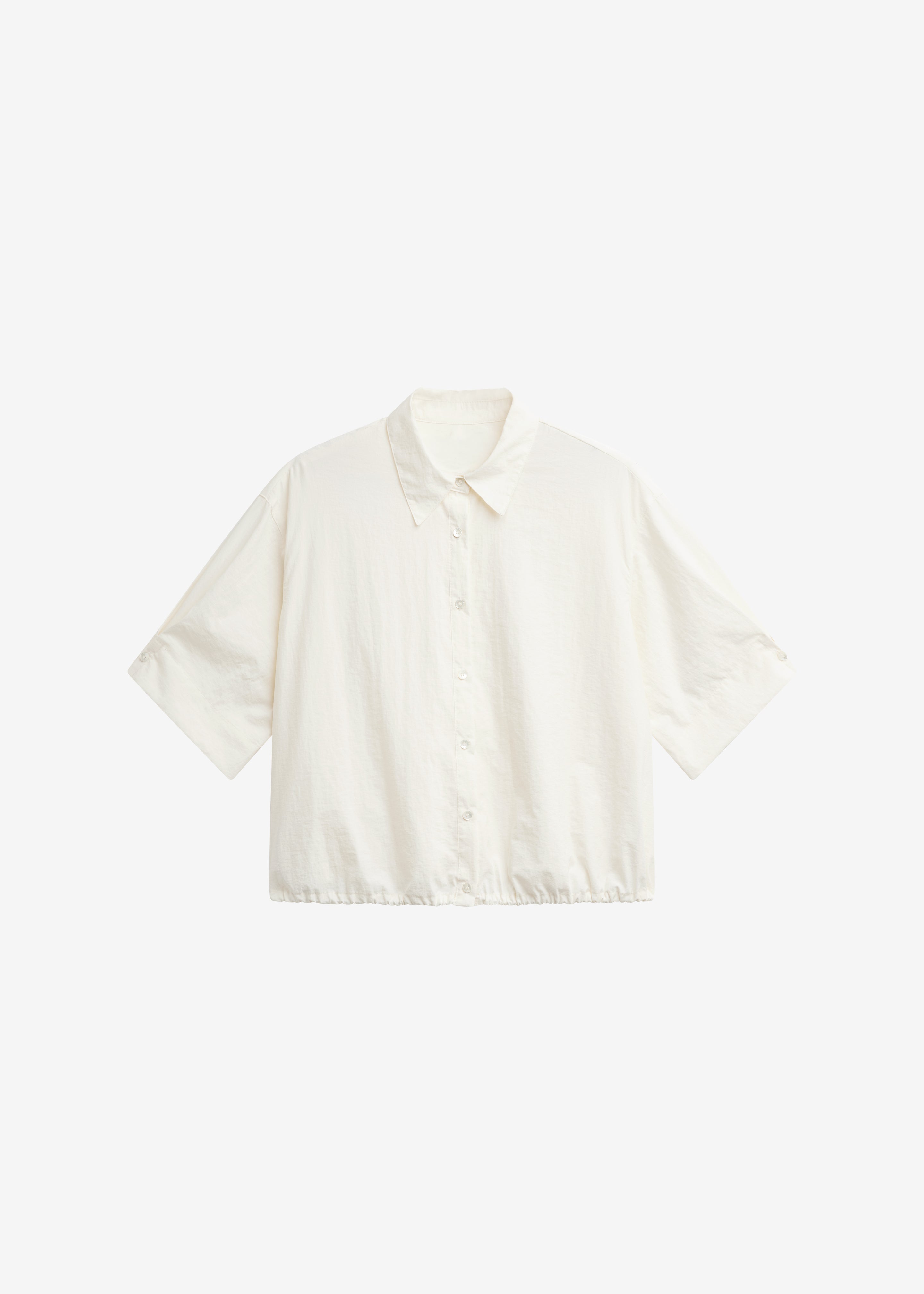 Comporta Drawstring Shirt - Cream - 9