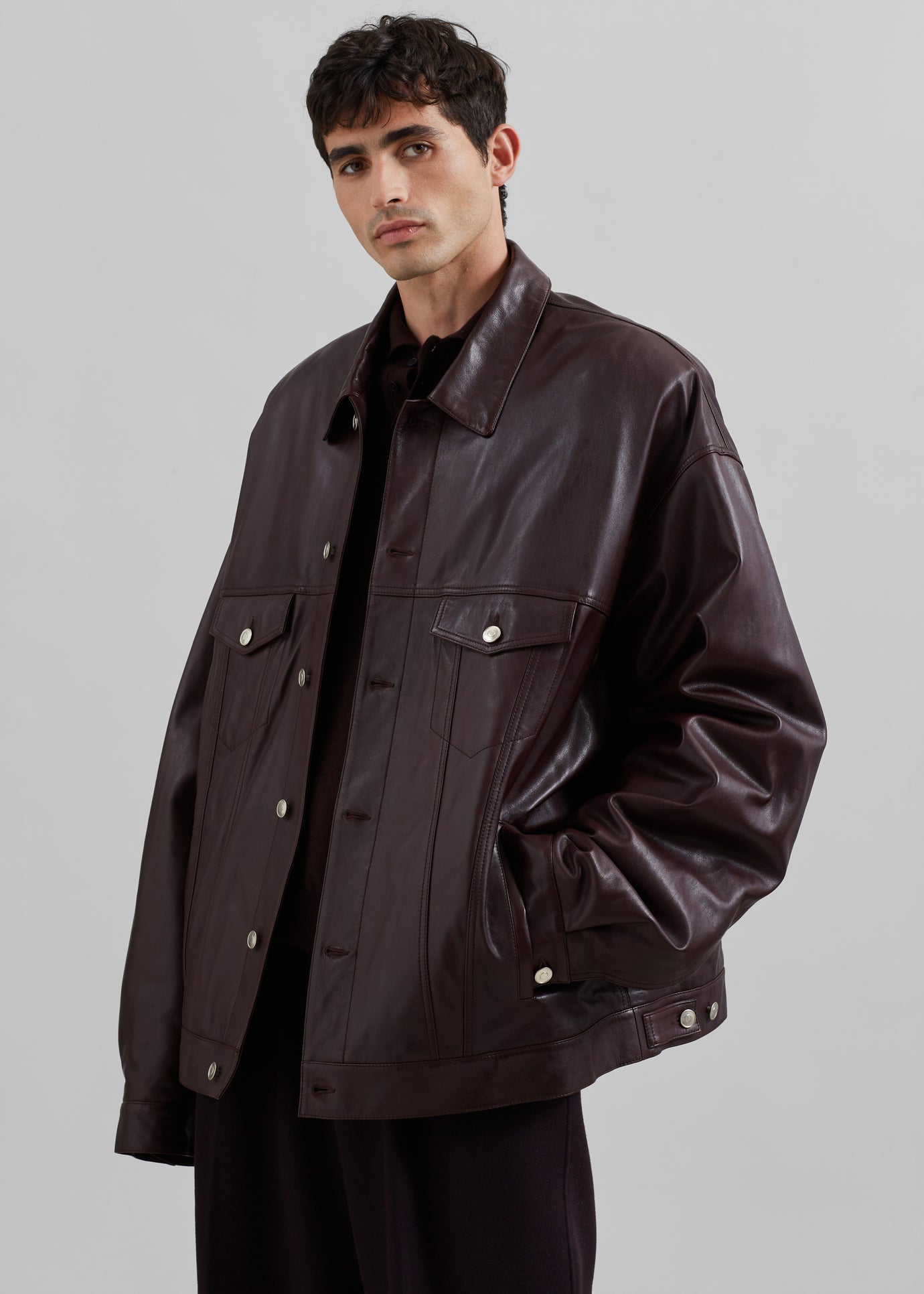 Conan Faux Leather Jacket
