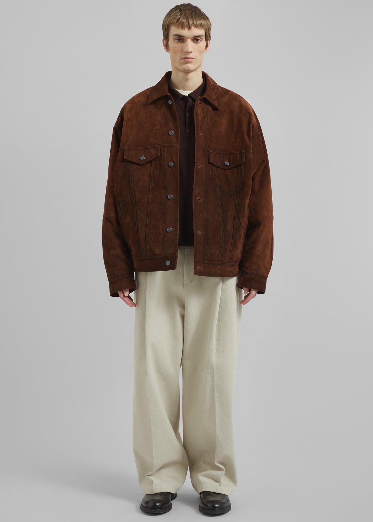 Conan Suede Jacket - Brown - 8