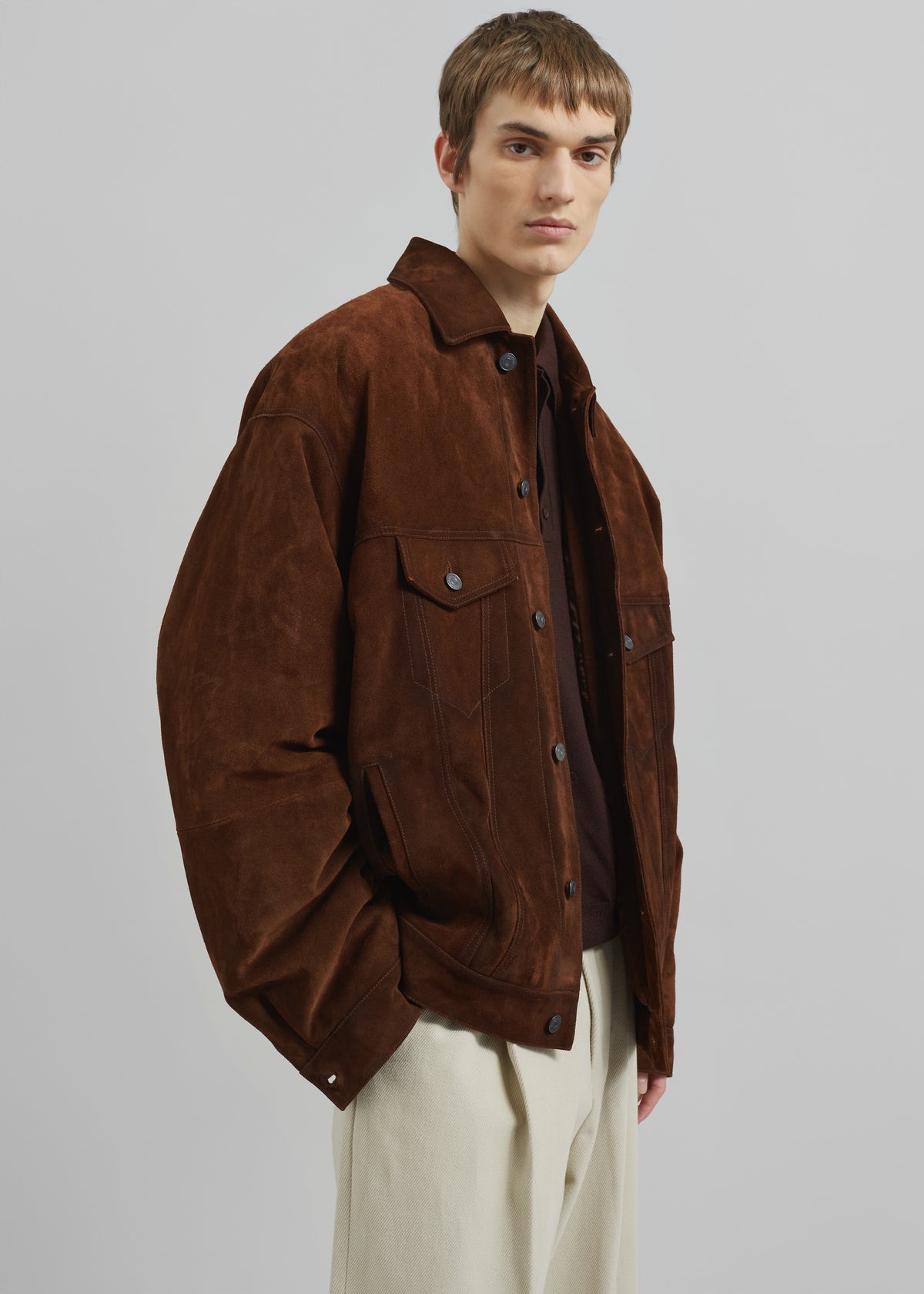 Conan Suede Jacket - Brown - 6