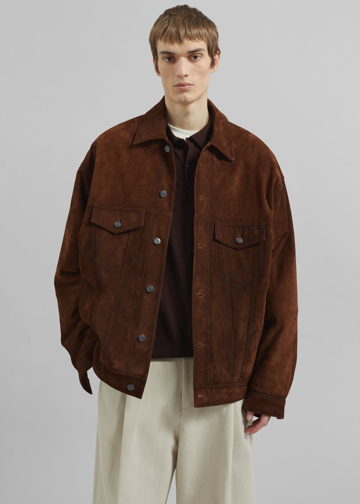 Conan Suede Jacket - Brown - 3