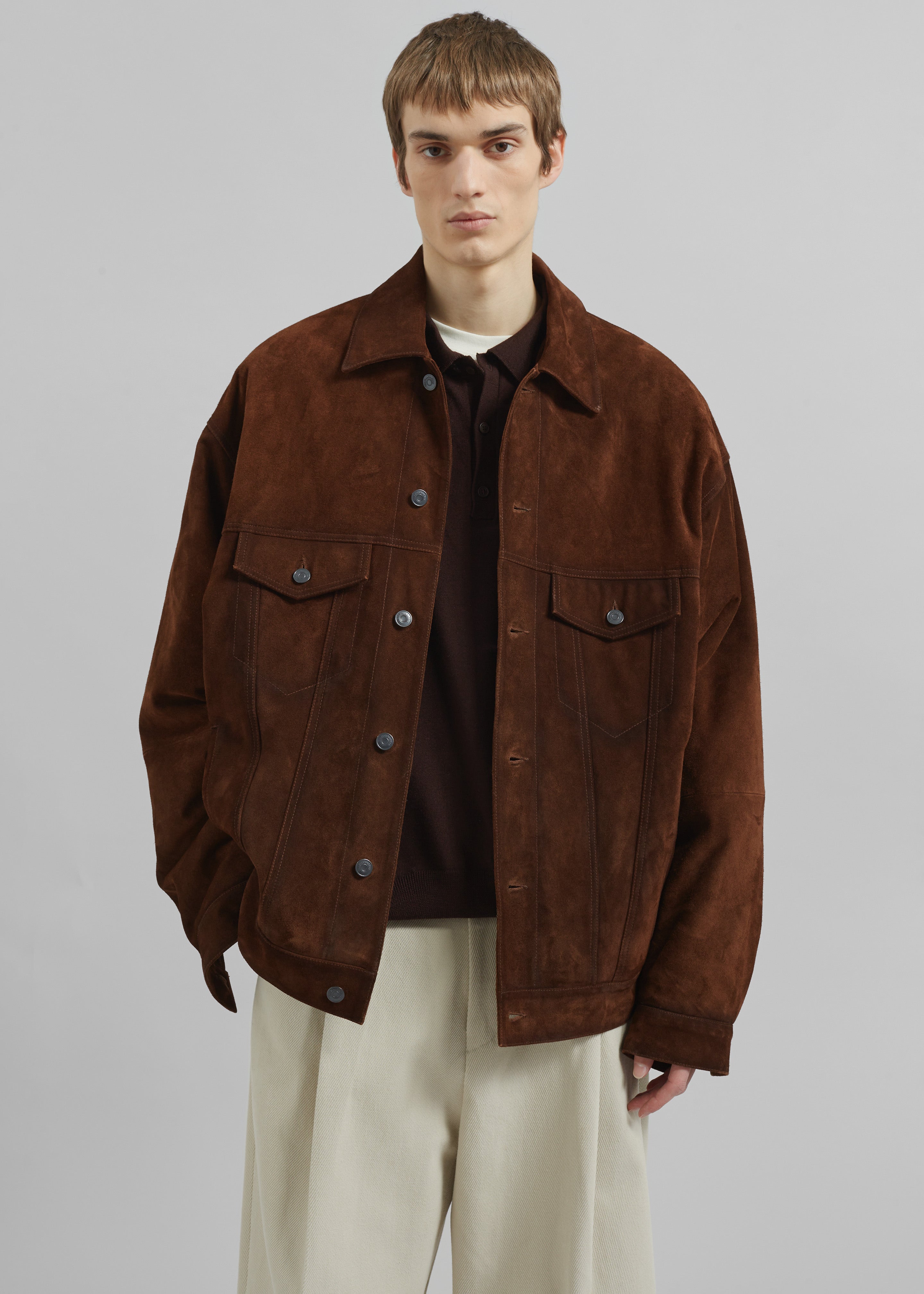 Conan Suede Jacket - Brown - 3
