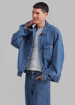 Connor Oversized Denim Jacket - Medium Wash