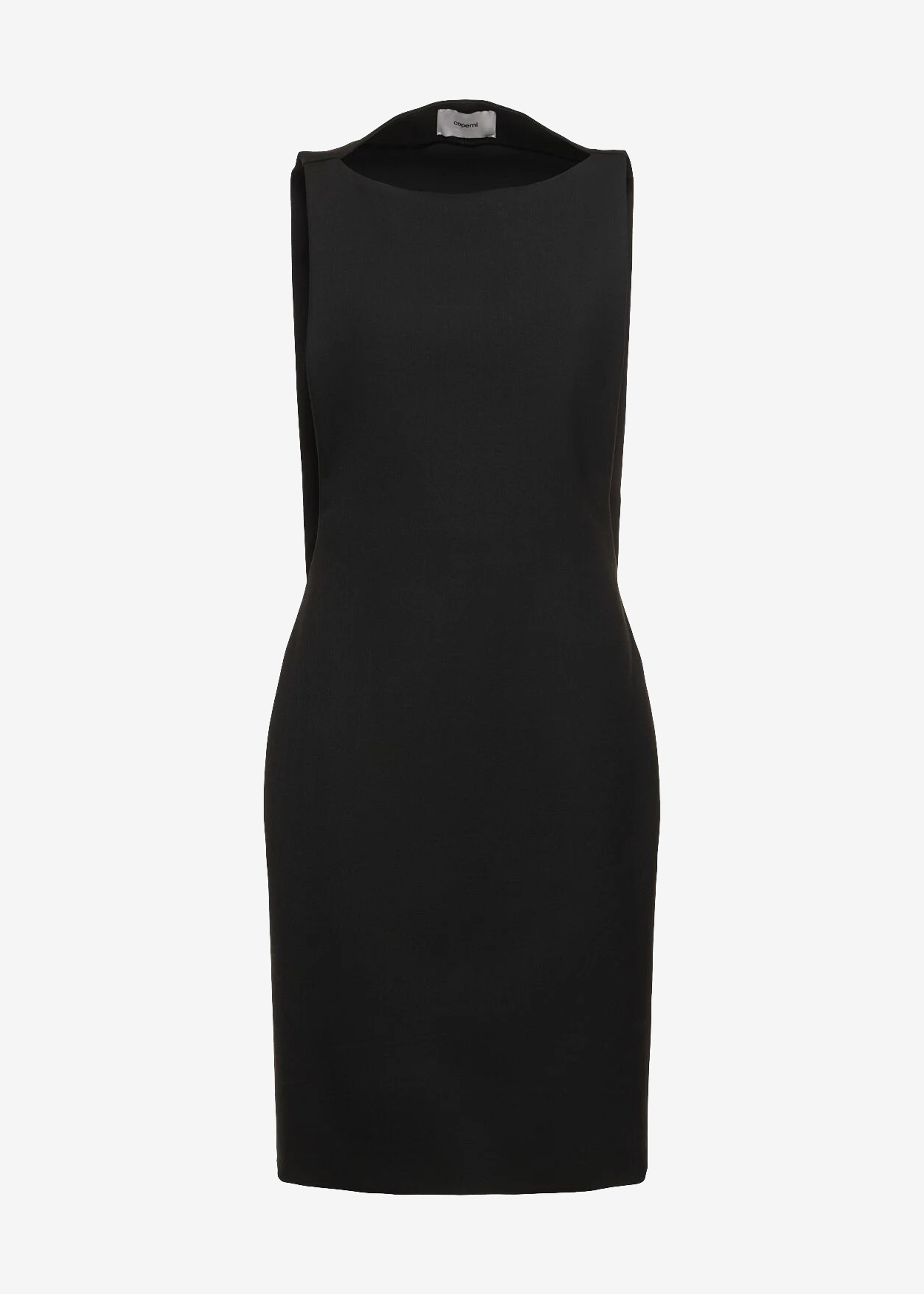 Coperni Open Back Cape Dress - Black - 7