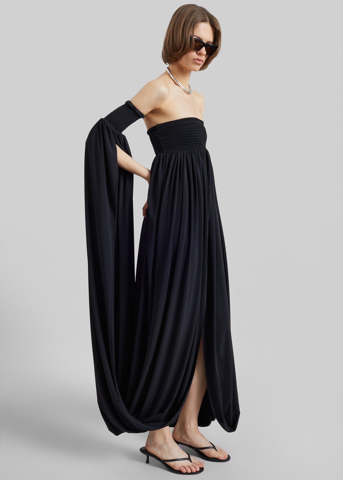 Coperni All In One Smock Dress - Black - 7