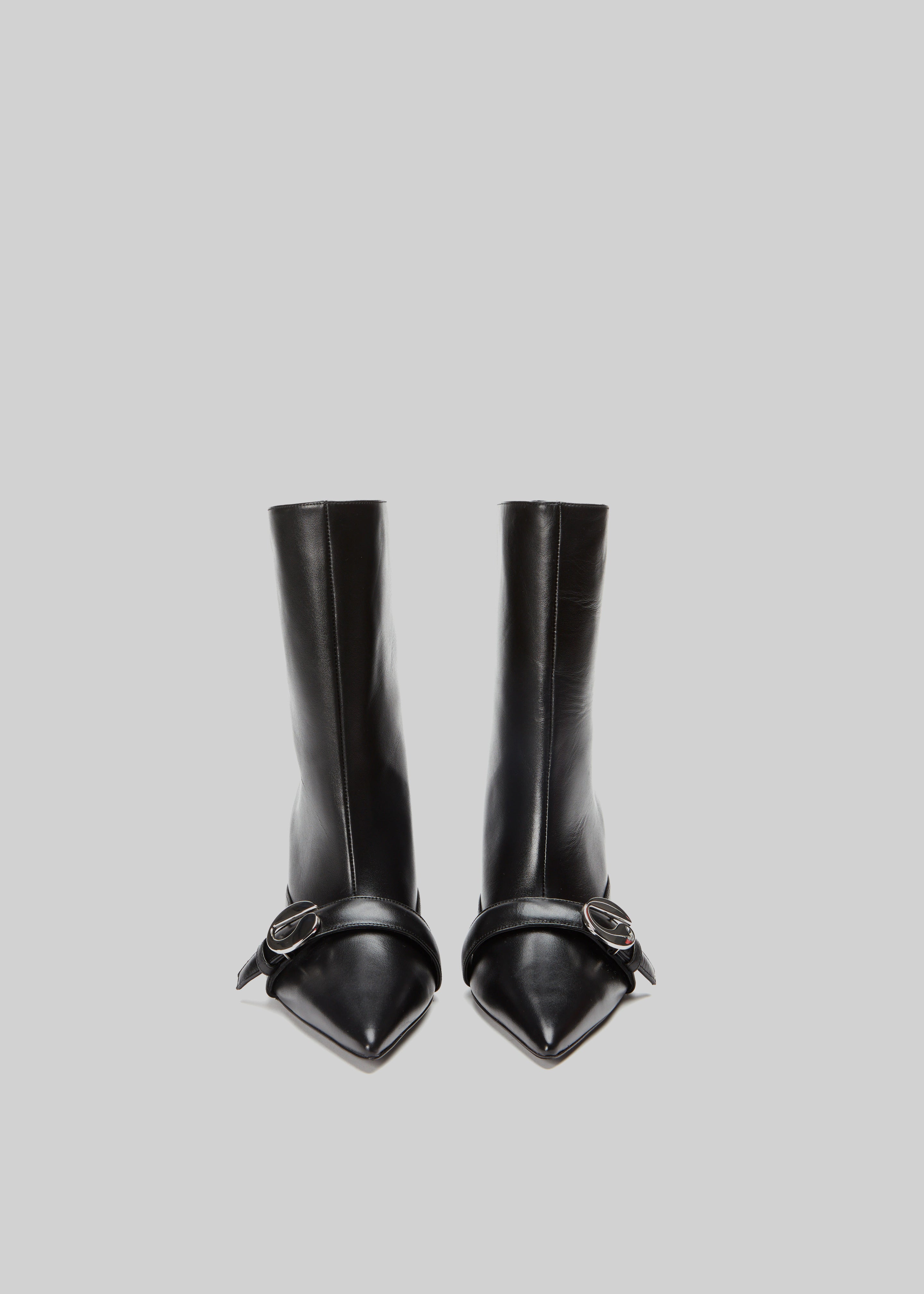 Coperni Ankle Heeled Belt Boots - Black - 5