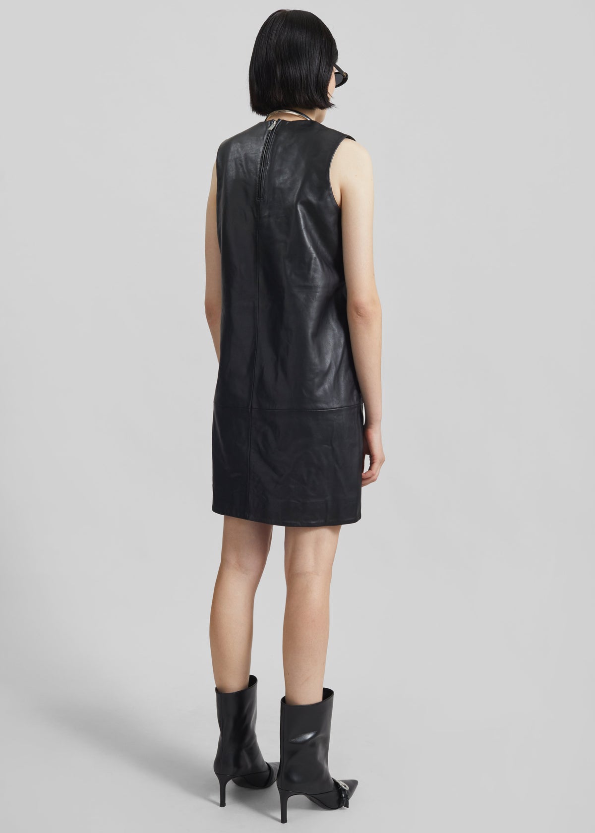 Coperni Ankle Heeled Belt Boots - Black - 9