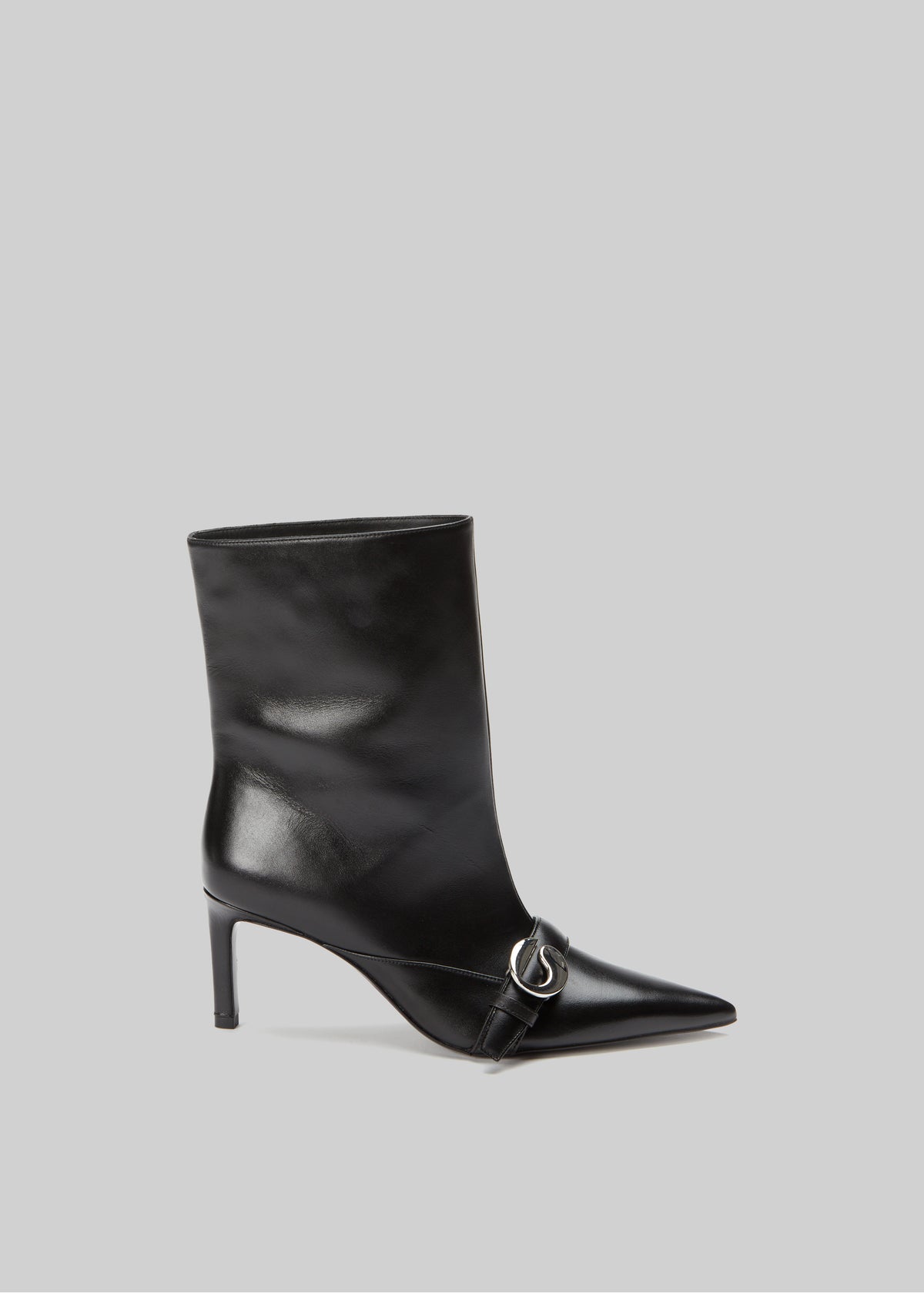 Coperni Ankle Heeled Belt Boots - Black - 1