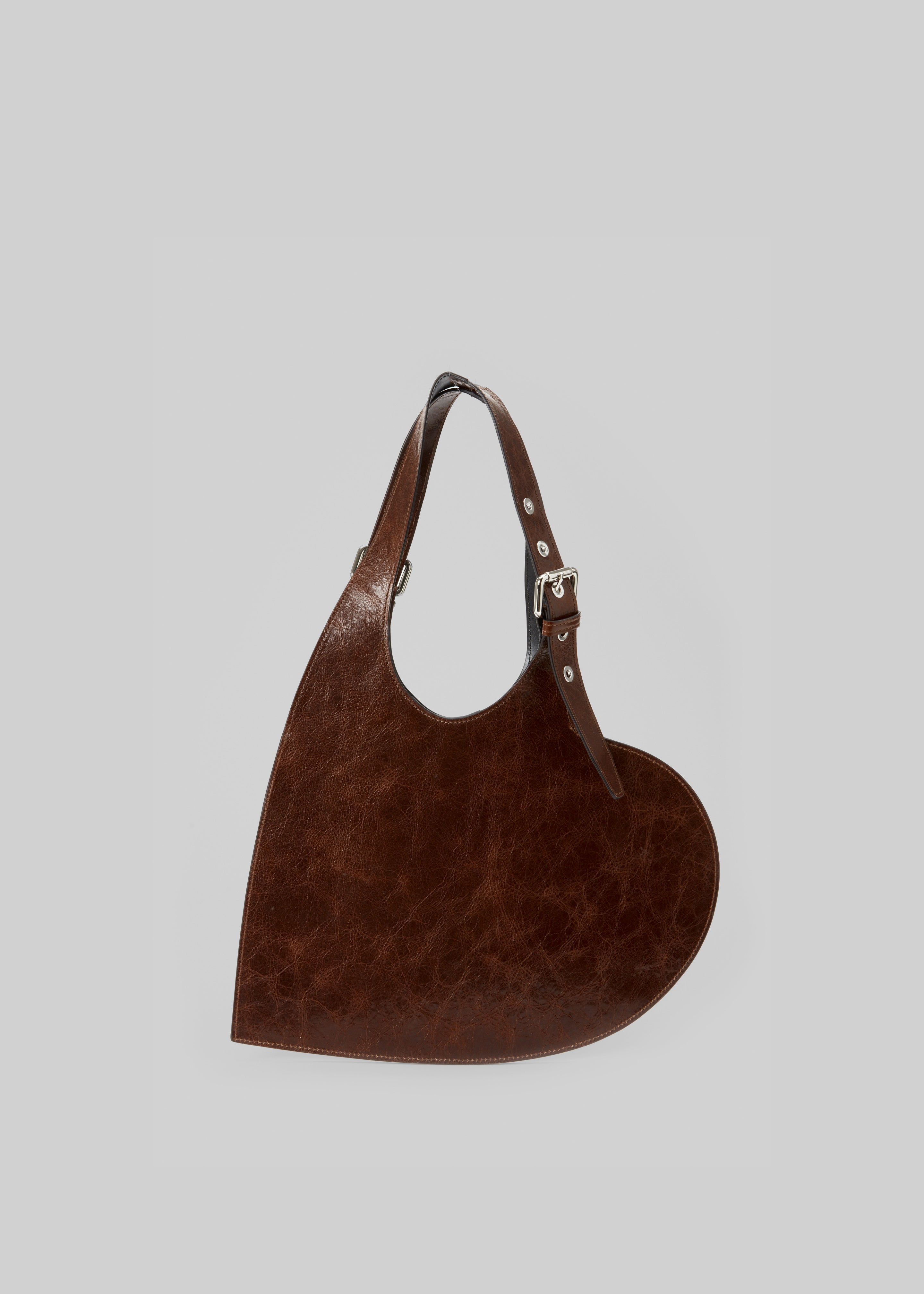Coperni Belt Heart Tote - Brown - 4