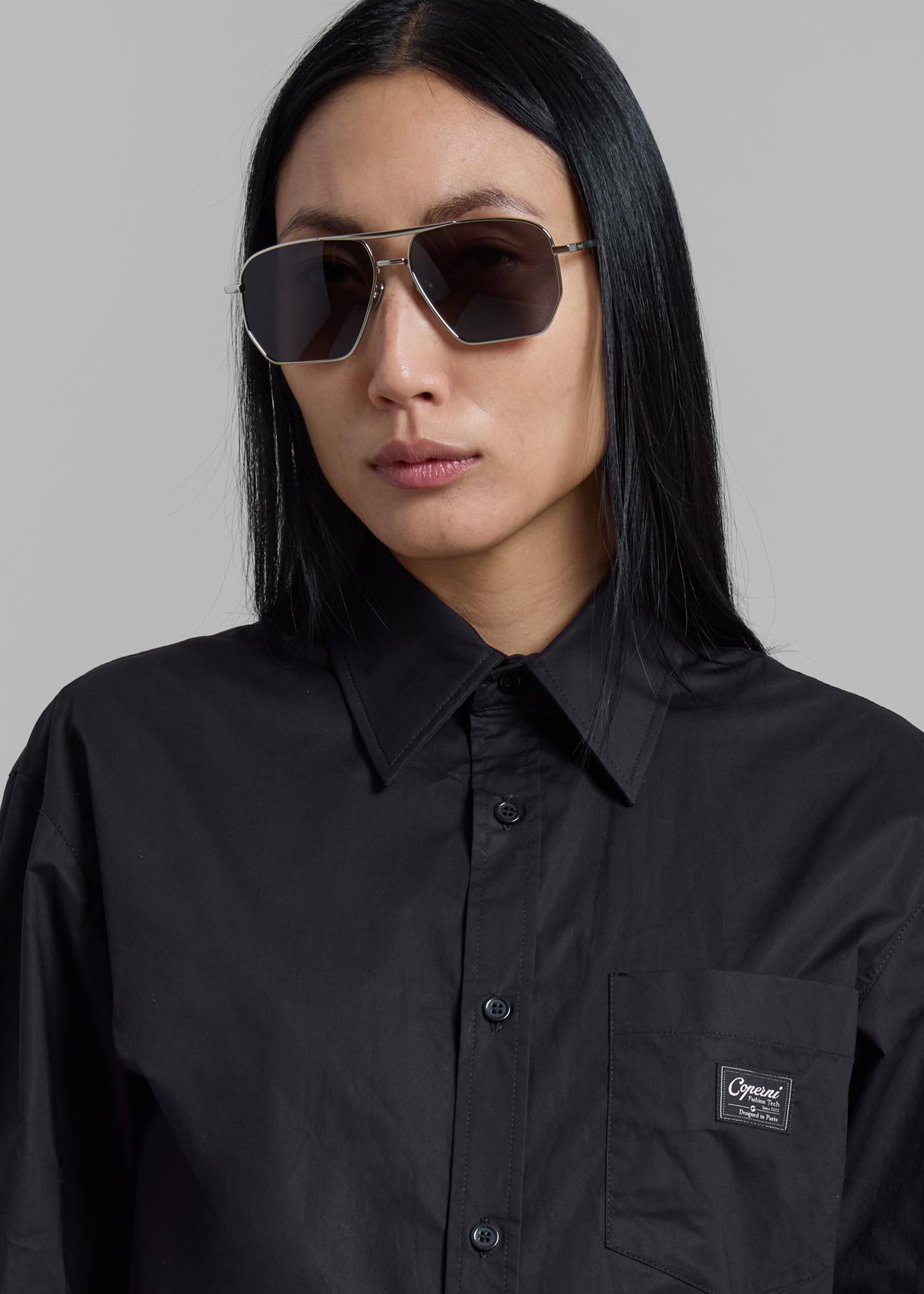 Coperni Body Poplin Shirt - Black - 4