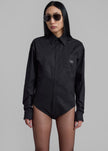 Coperni Body Poplin Shirt - Black