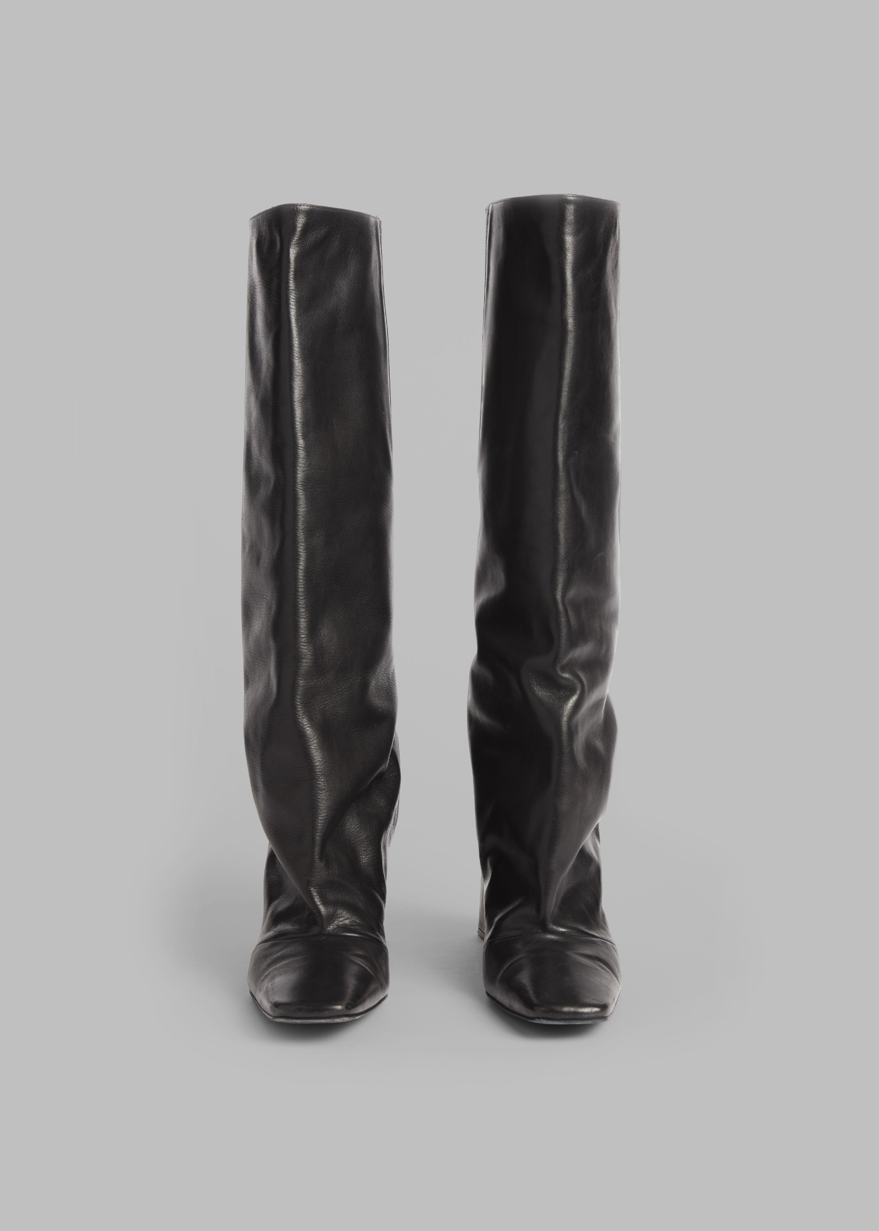 Coperni Bridge Leather Boots - Black - 3