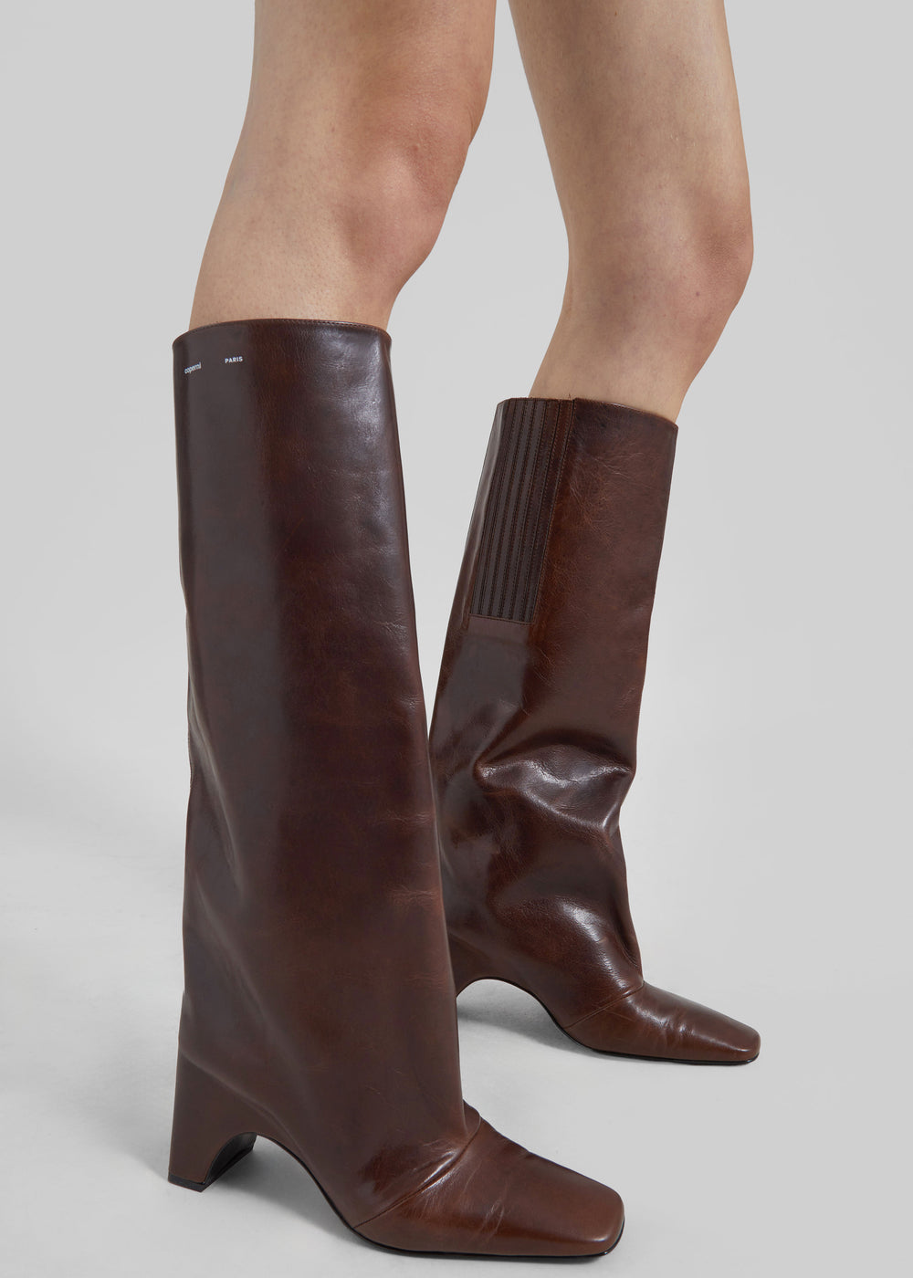 Coperni Bridge Boots - Dark Brown