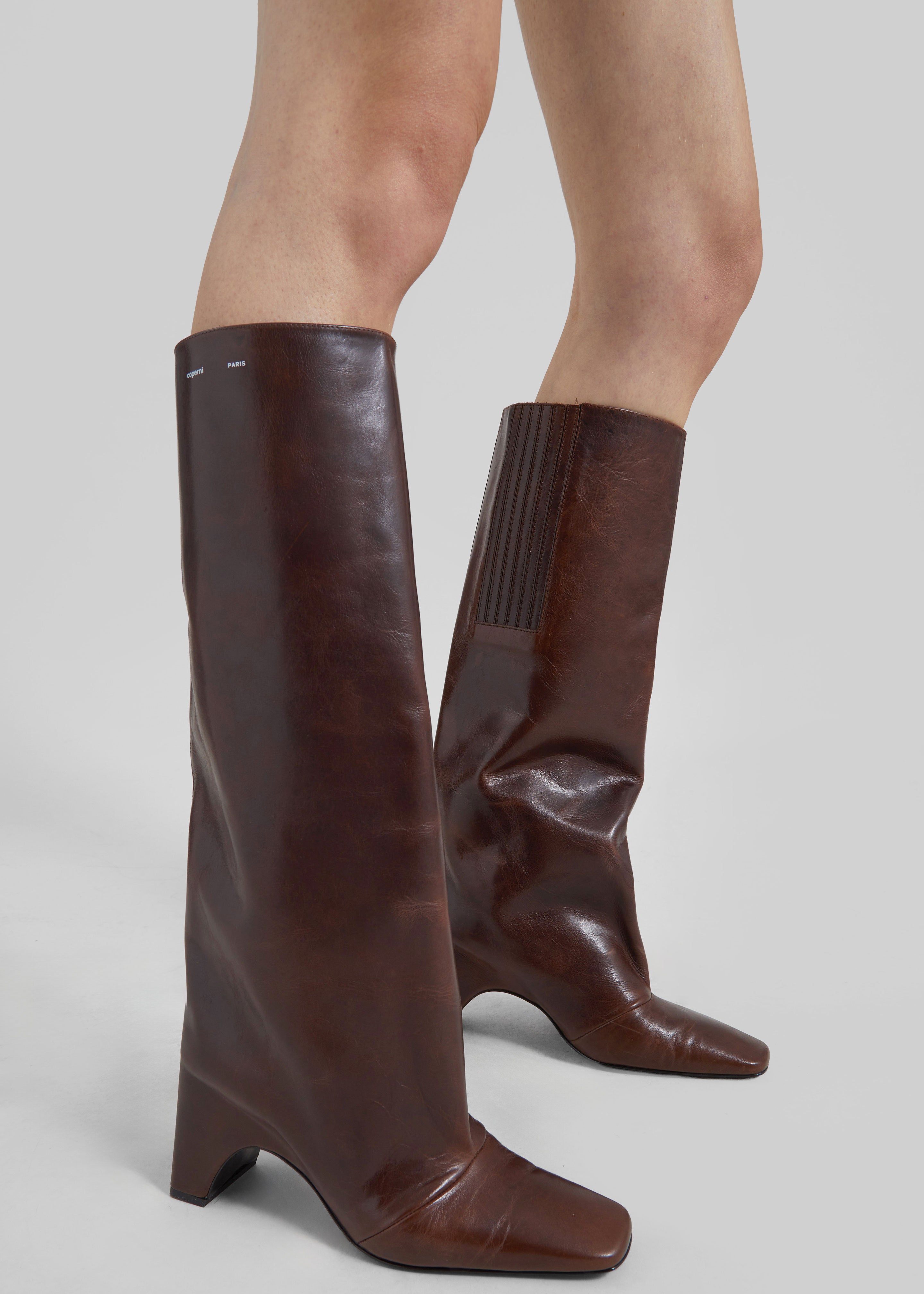 Coperni Bridge Boots - Dark Brown - 1