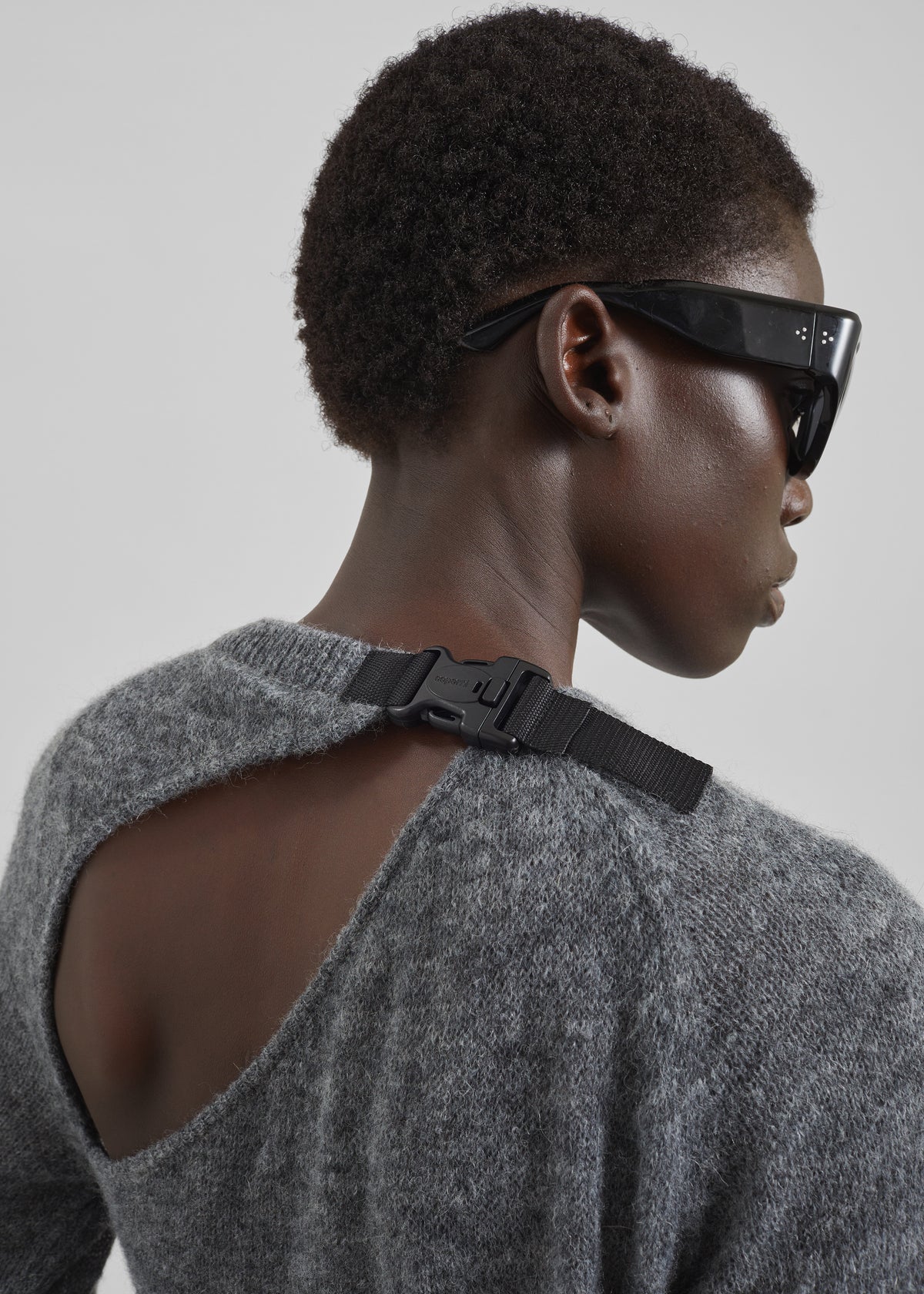 Coperni Buckle Cut-Out Dress - Grey - 4