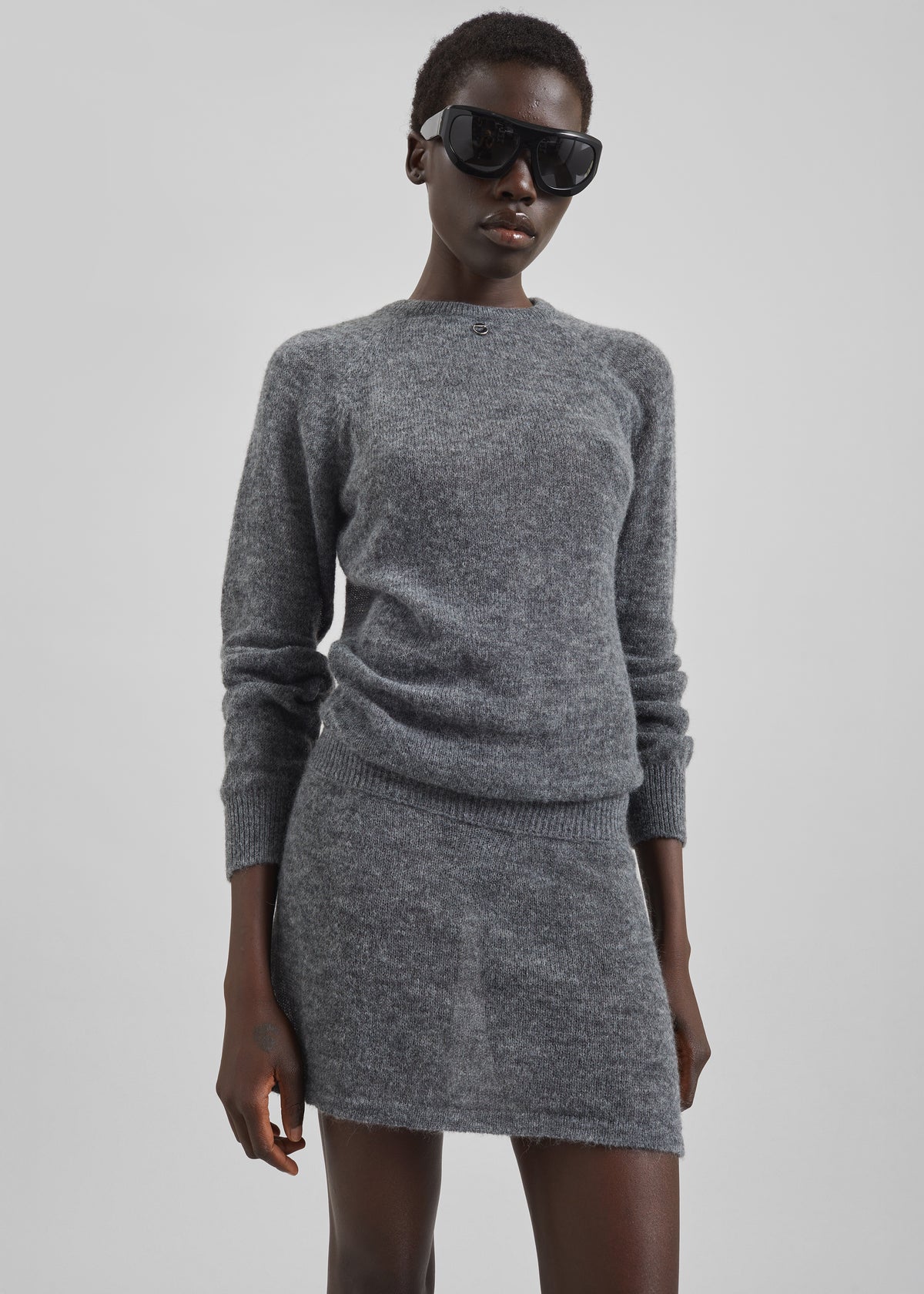 Coperni Buckle Cut-Out Dress - Grey - 1