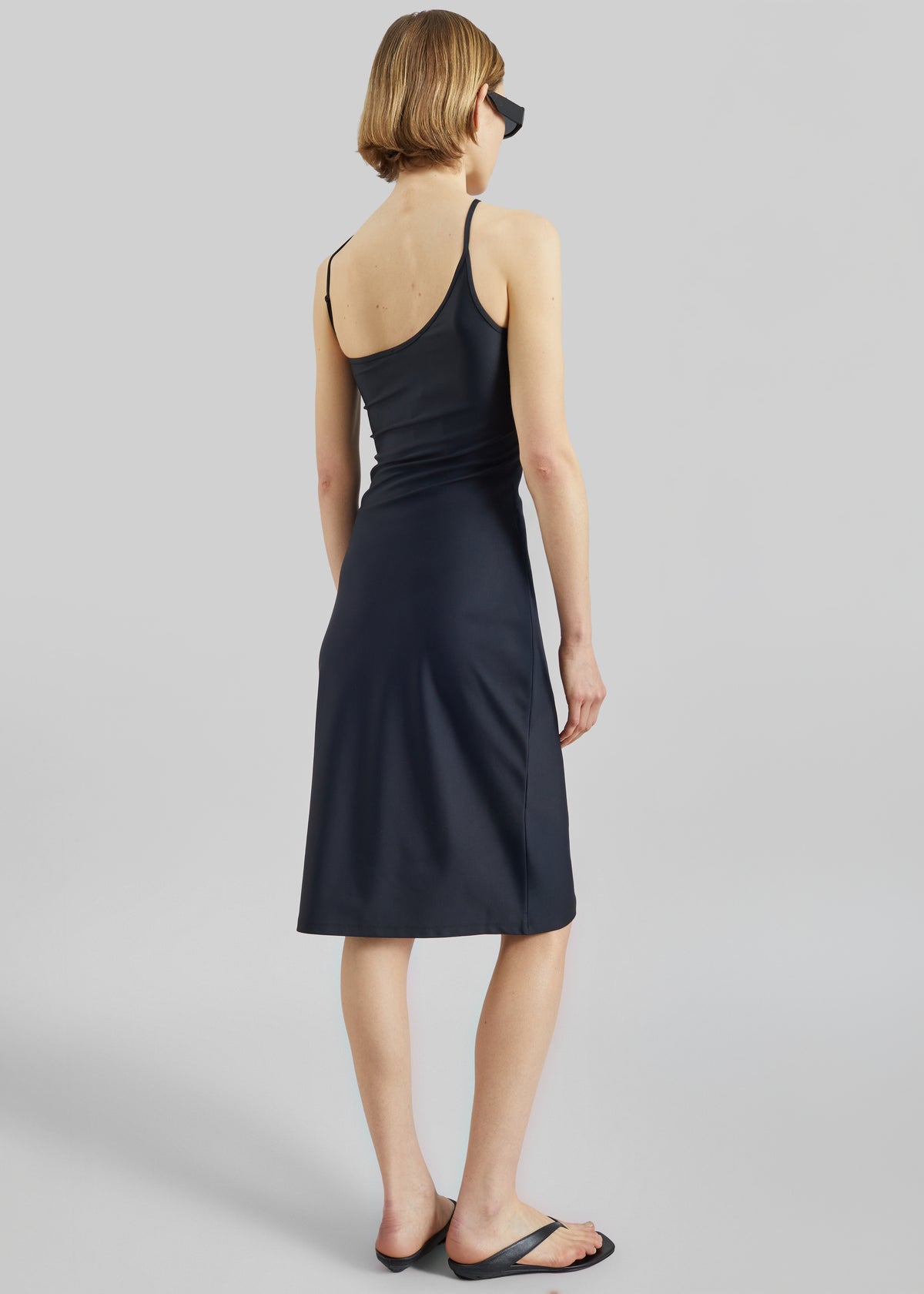 Coperni C-Logo One Shoulder Dress - Black - 5