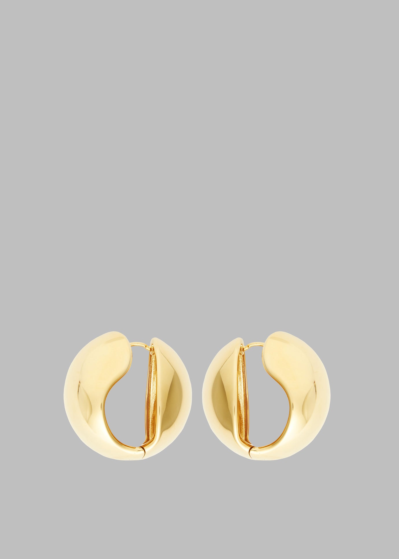 Coperni Creole Logo Earrings - Gold