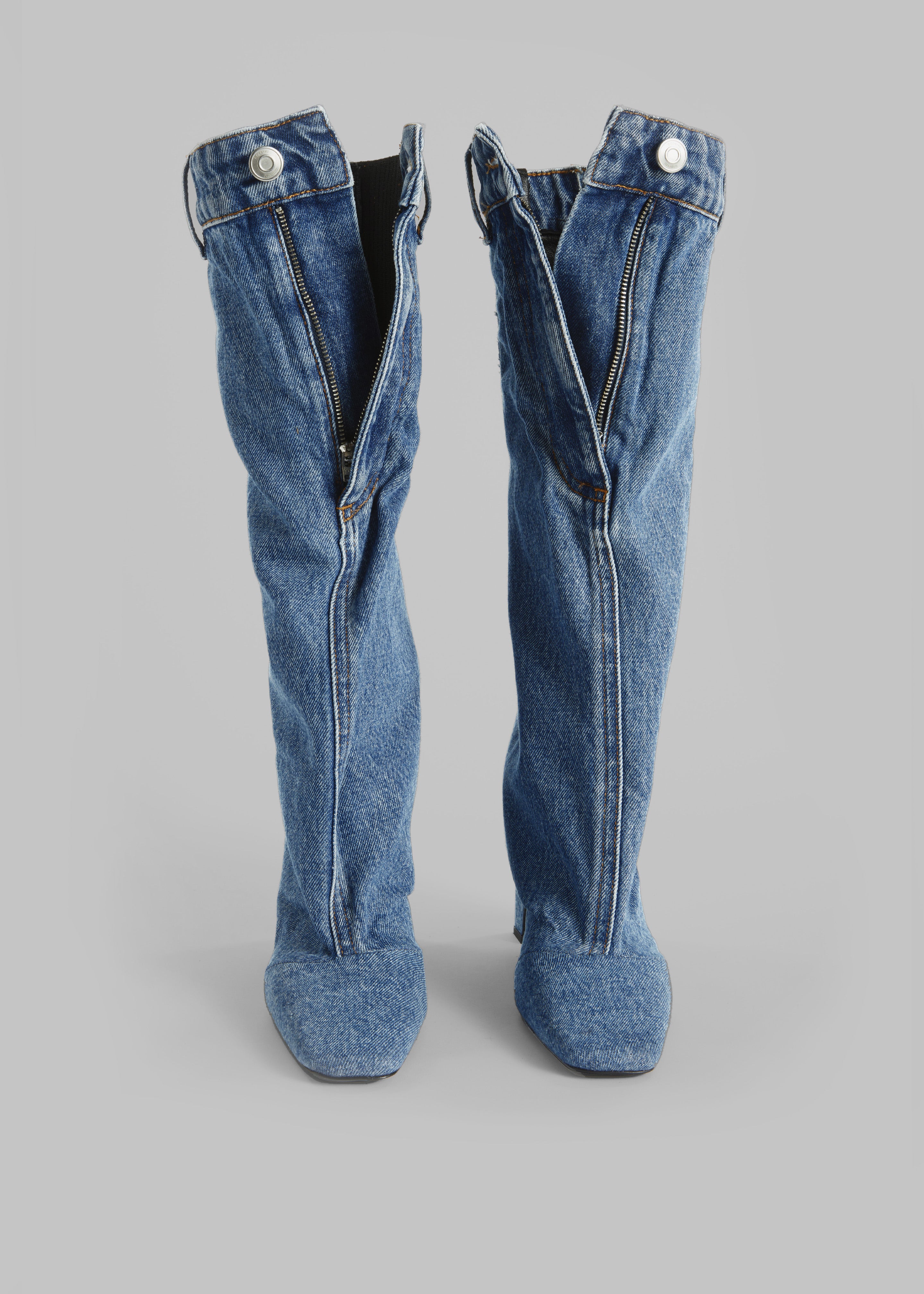 Coperni Blue Open Knee Jeans