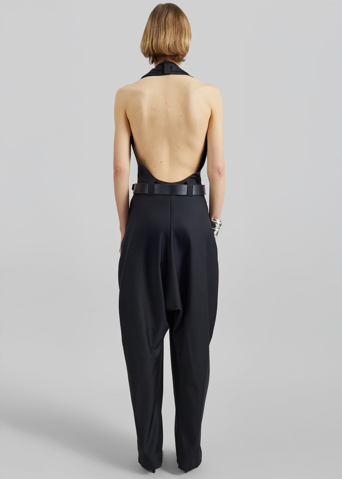 Coperni Double Zipped Sarouel Jumpsuit - Black - 8