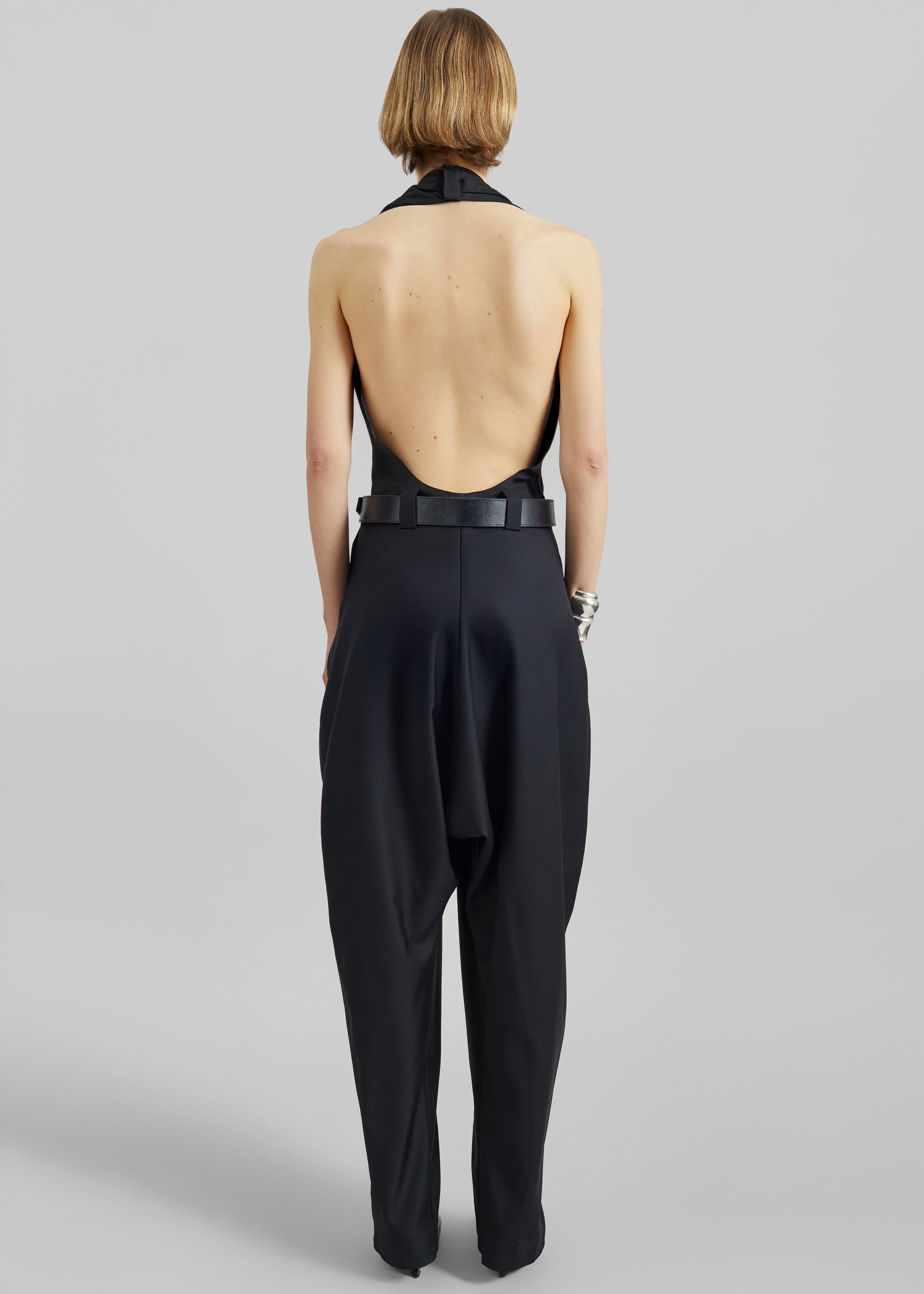 Coperni Double Zipped Sarouel Jumpsuit - Black - 8