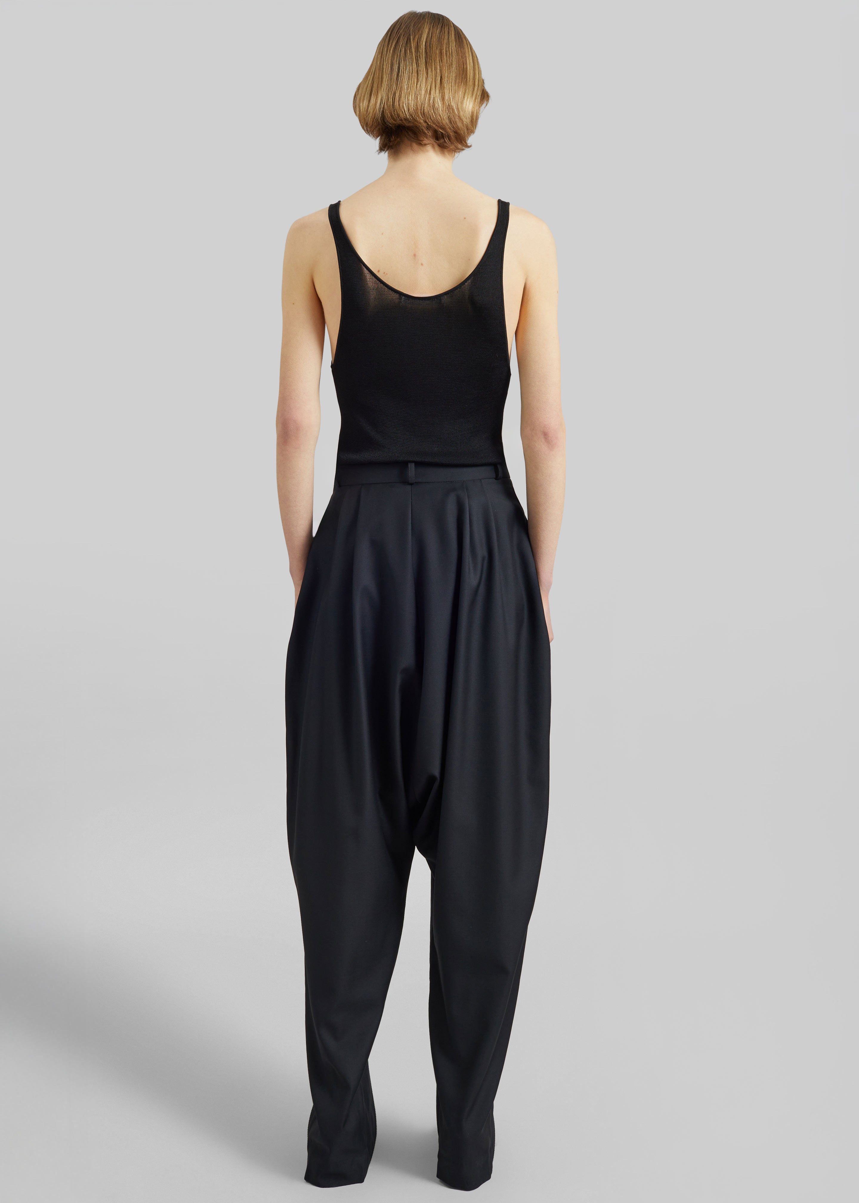 Coperni Double Zipped Sarouel Pants - Black - 7