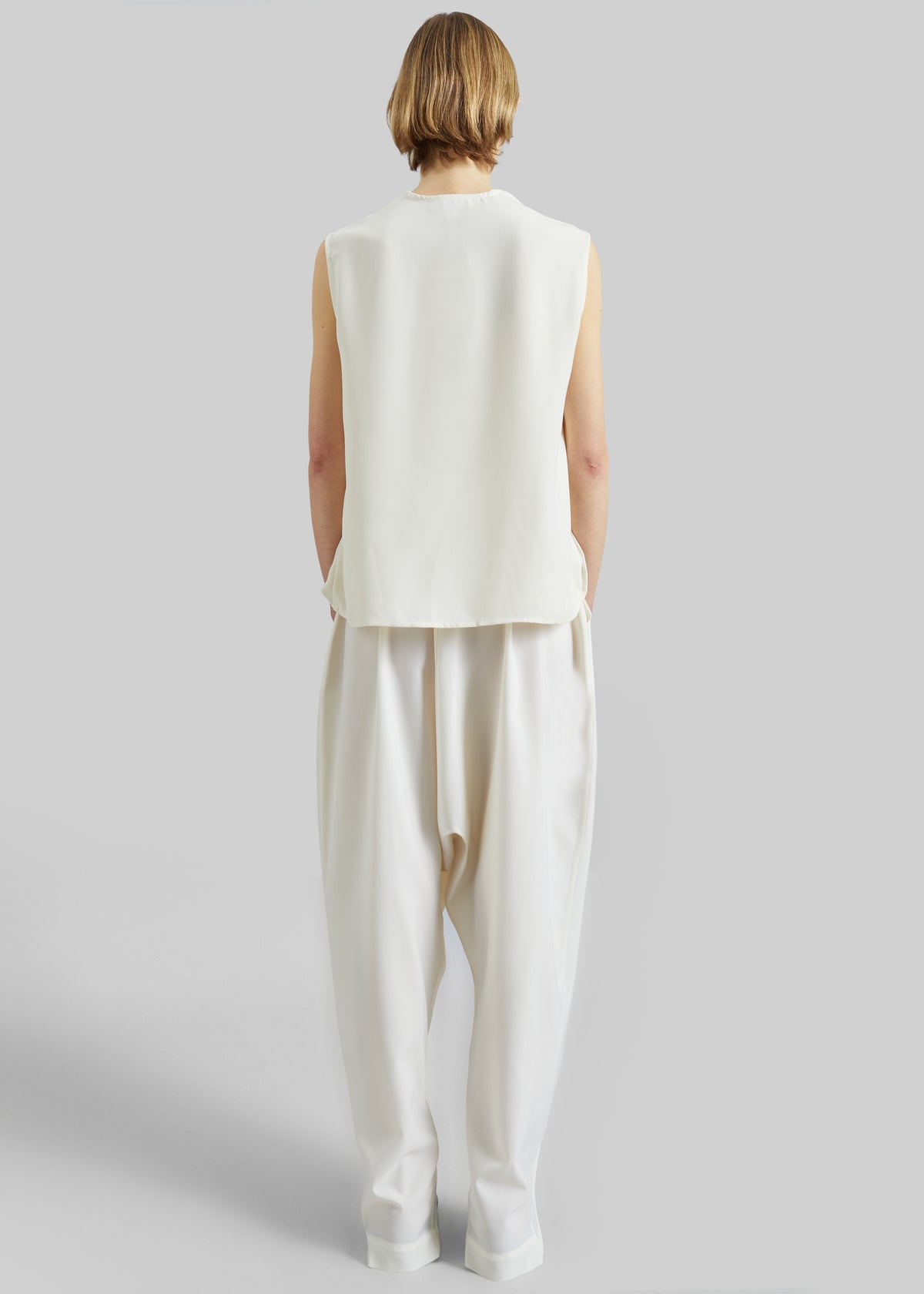 Coperni Double Zipped Sarouel Pants - White - 8