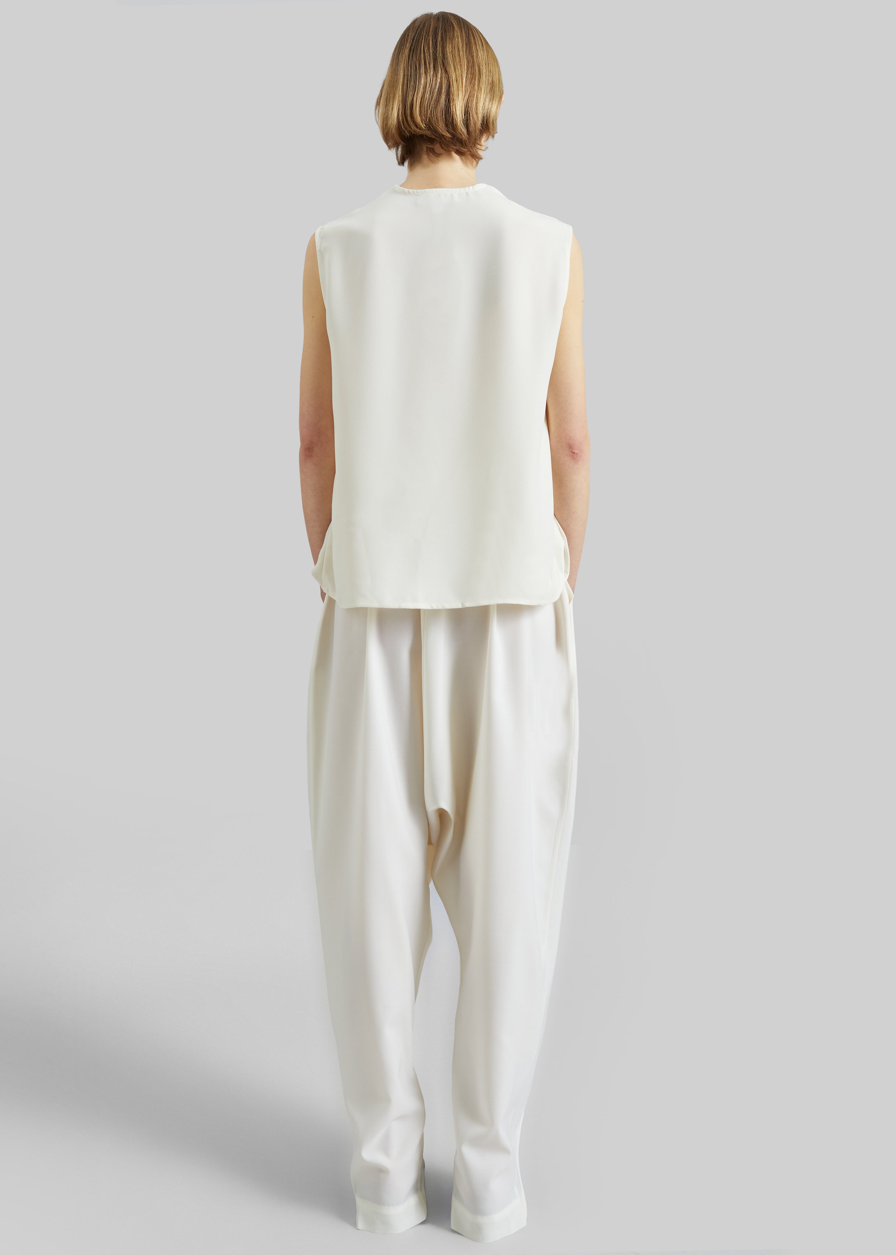 Coperni Double Zipped Sarouel Pants - White - 8