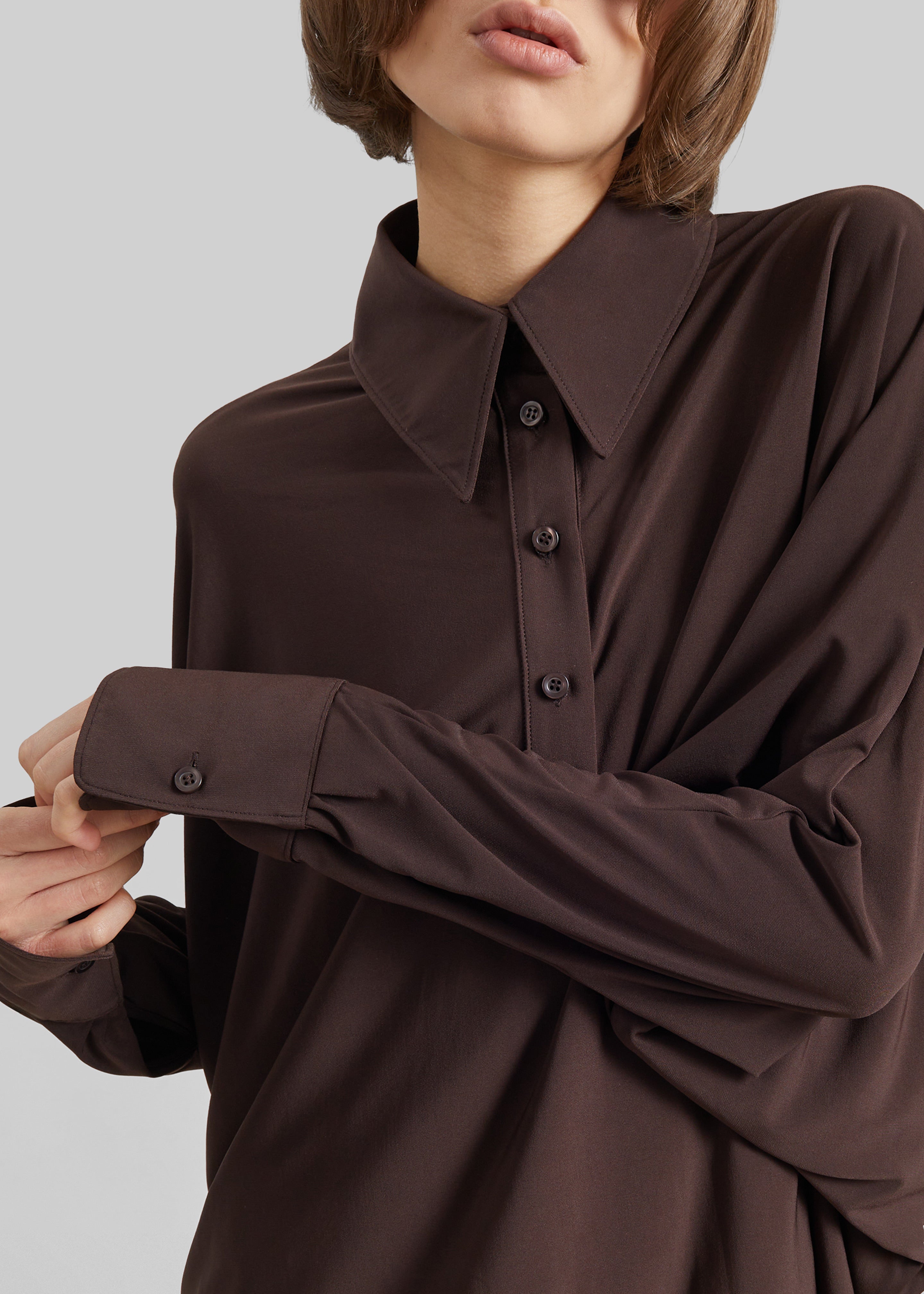 Coperni Draped Boxy Body - Brown - 6