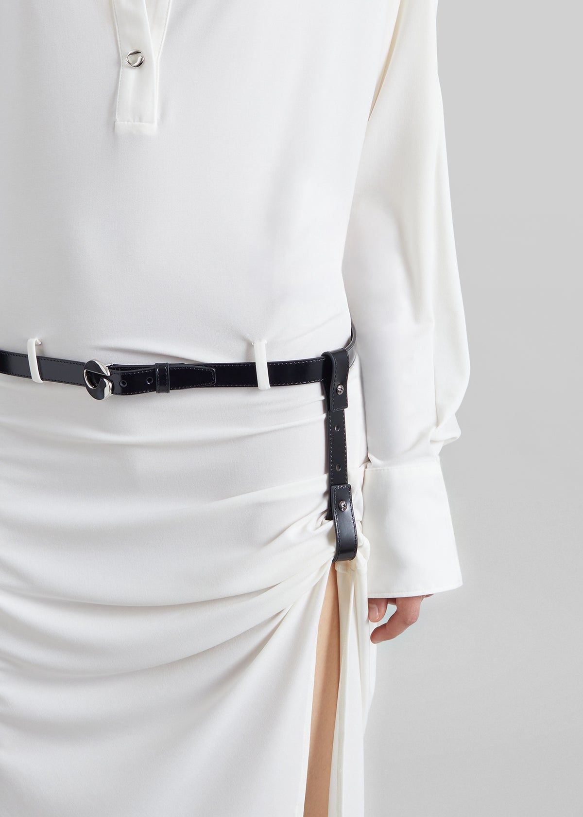Coperni Draped Boxy Suspended Dress - White - 4