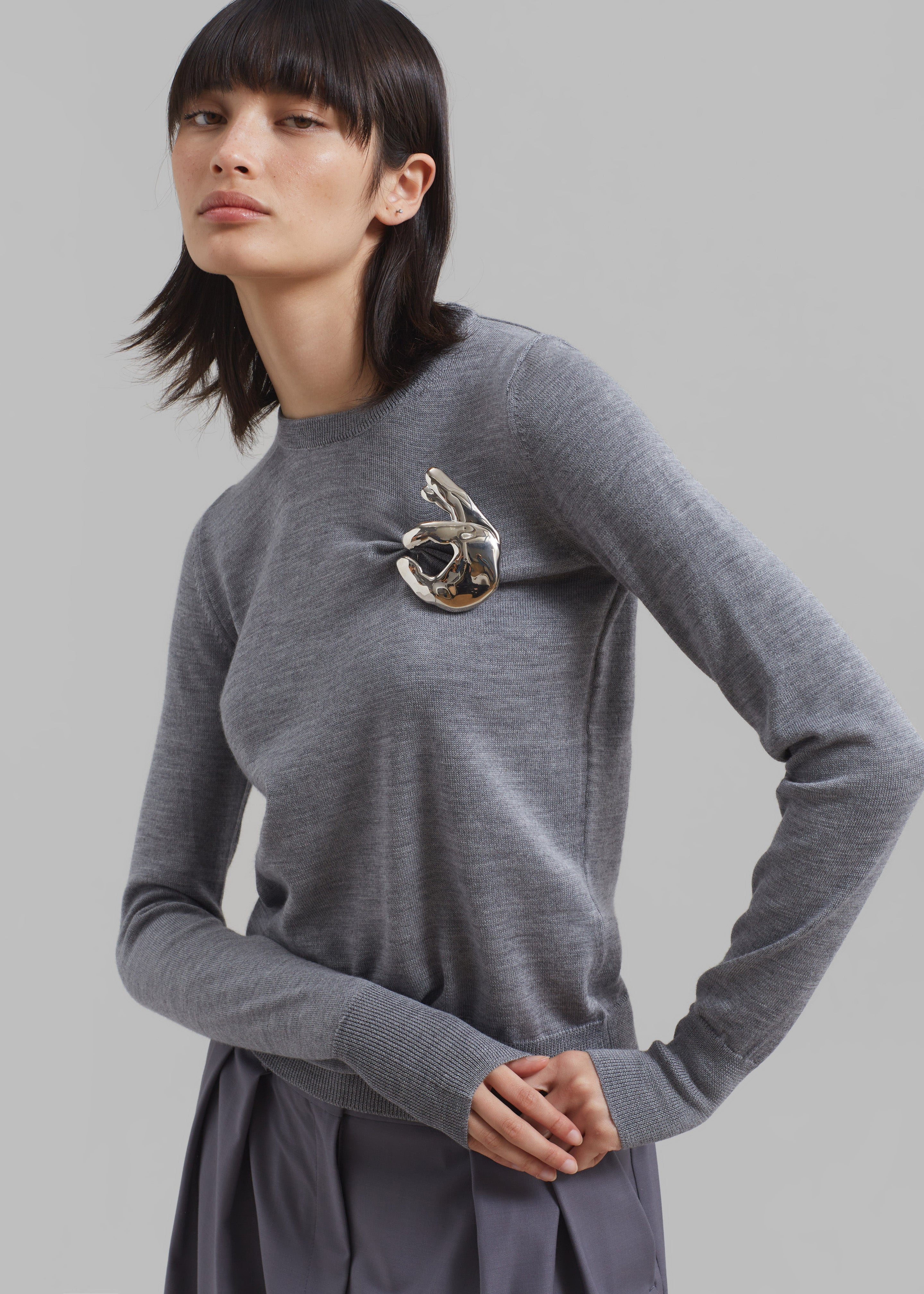 Coperni Emoji Sweater - Grey - 1