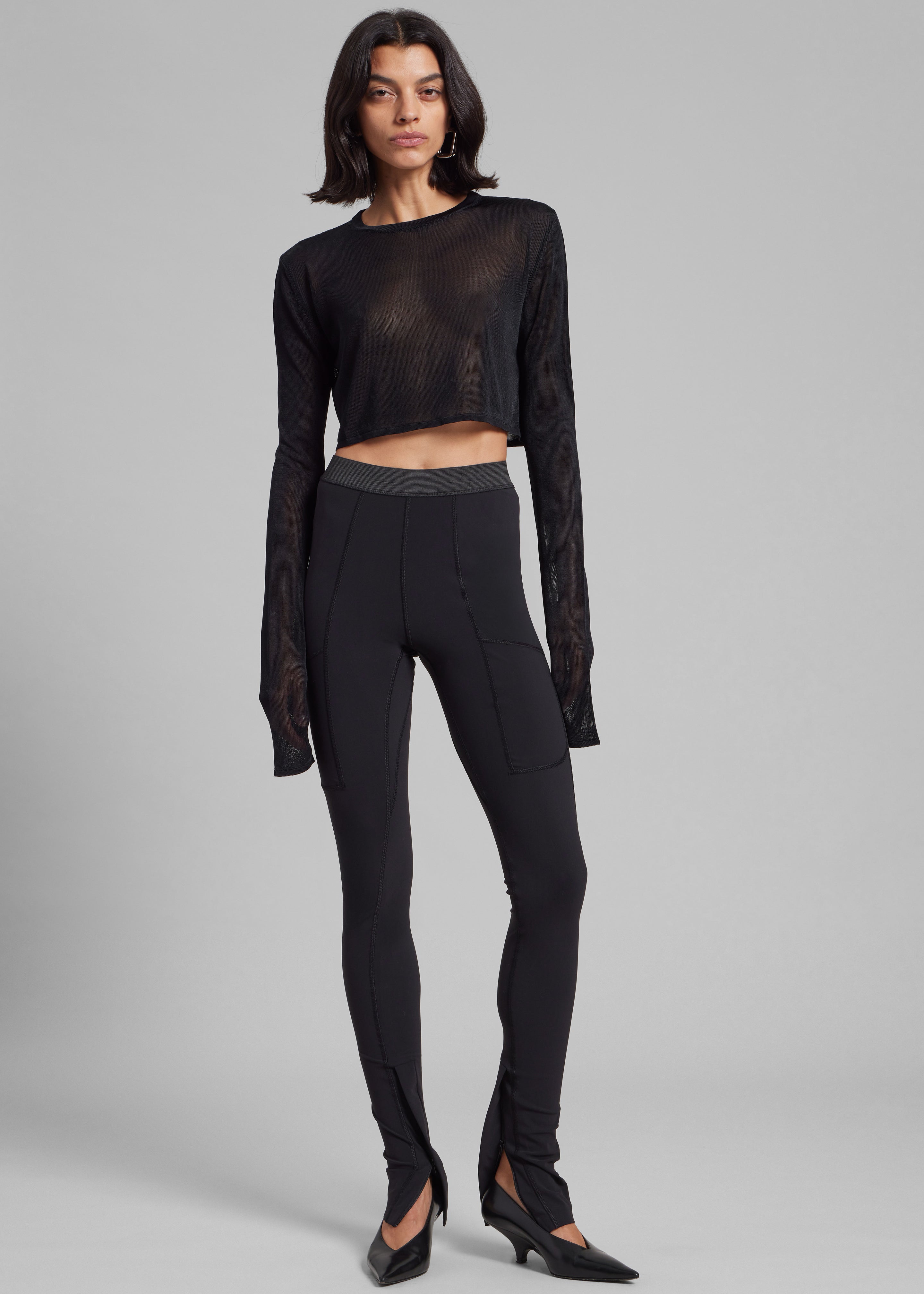 Coperni Eurojersey Leggings - Black - 2