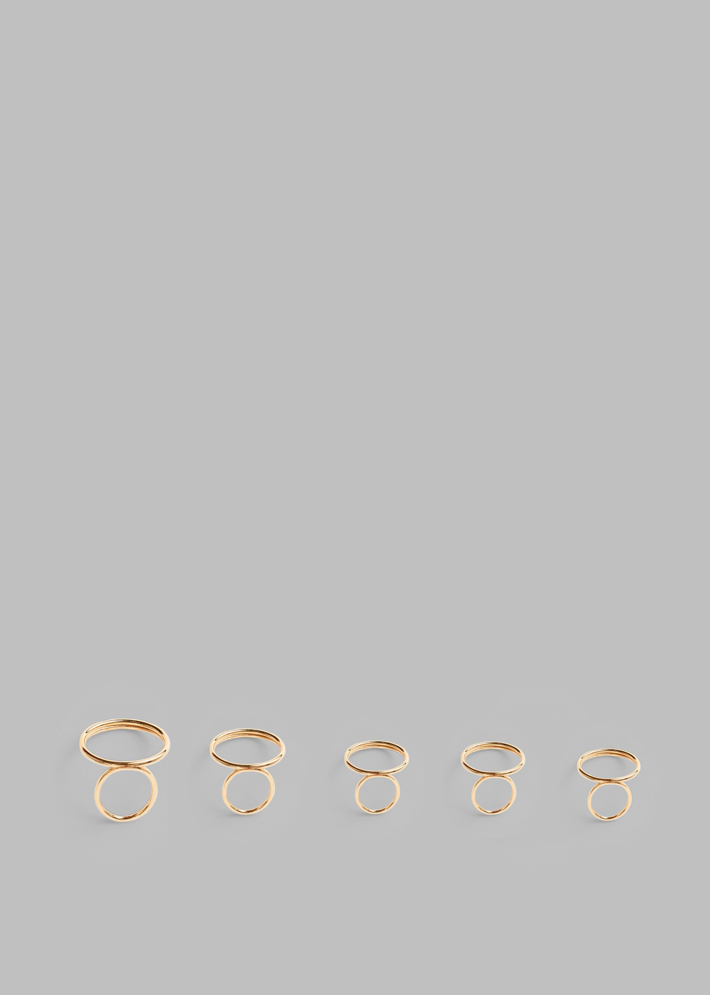 Coperni Finger Picks Ring Set - Gold - 2