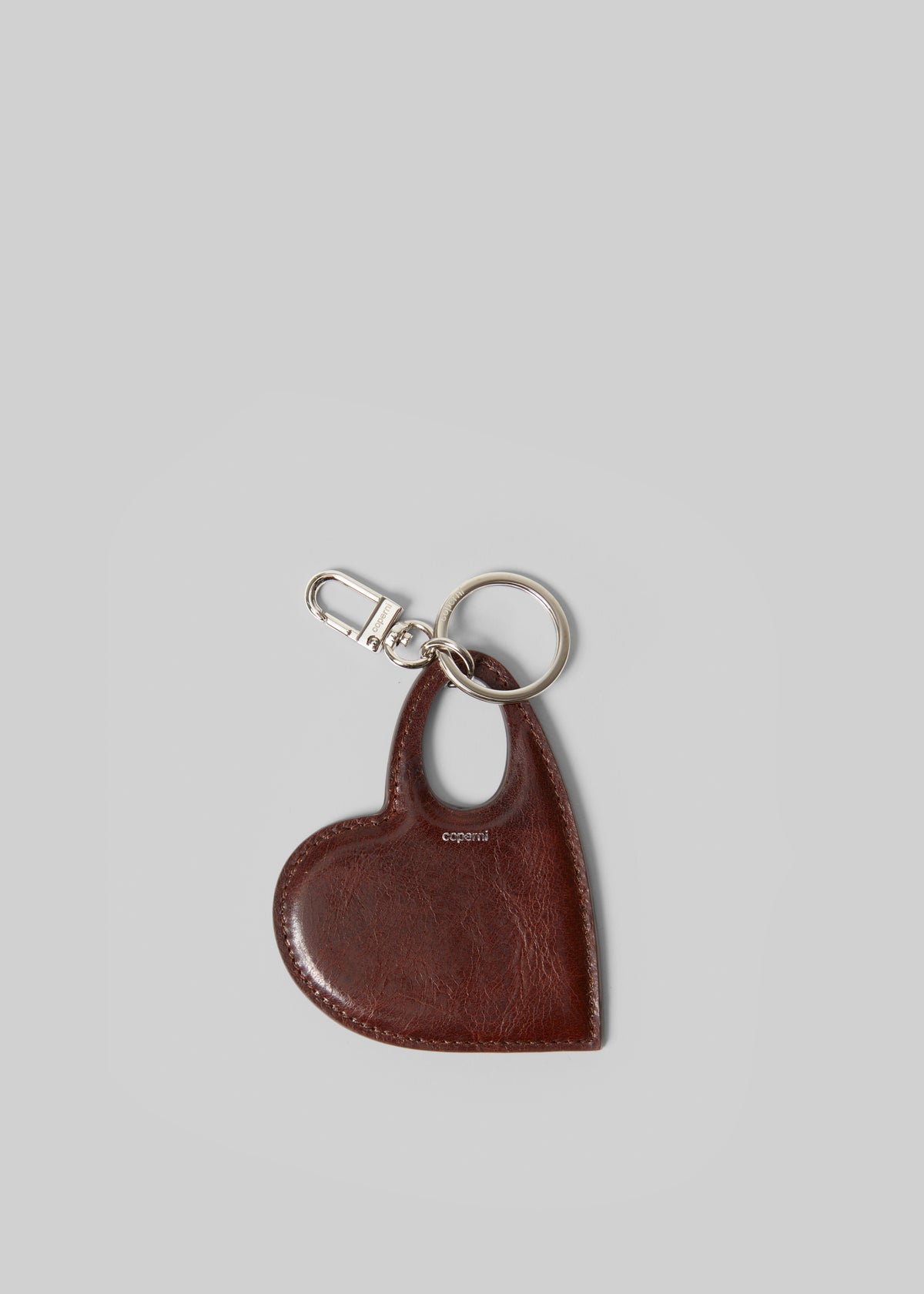 Coperni Heart Keychain - Brown - 3