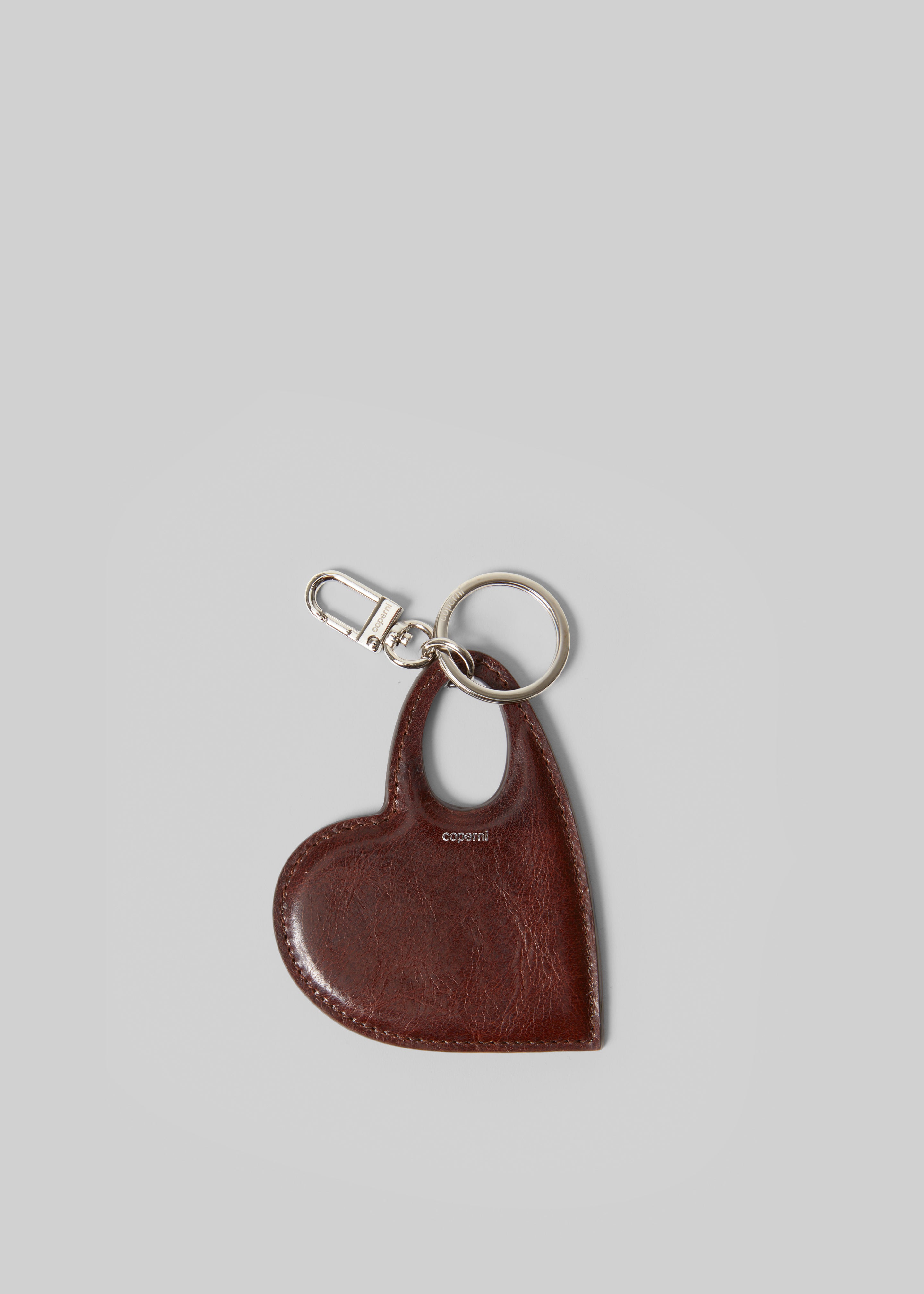 Coperni Heart Keychain - Brown - 3