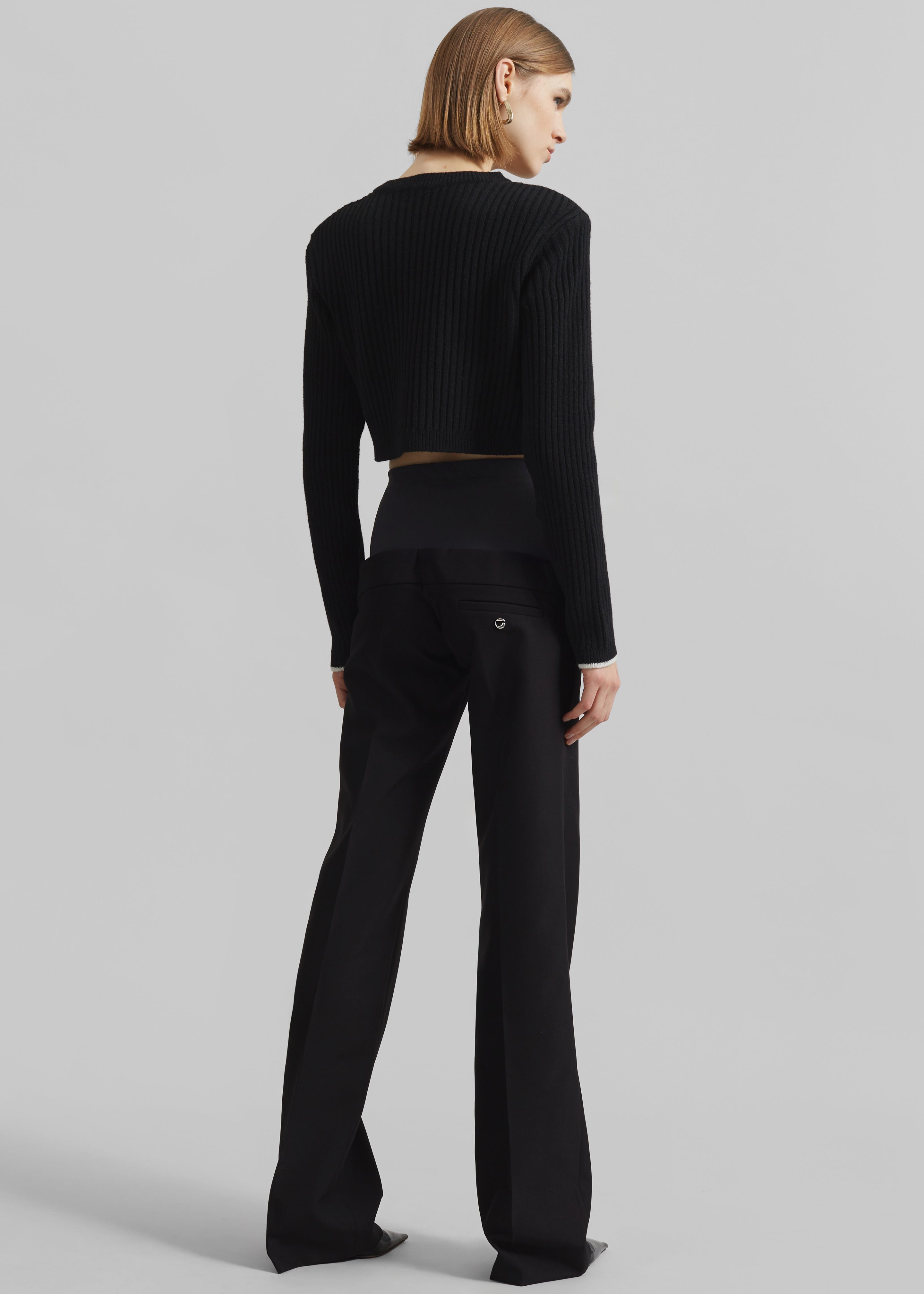 Coperni Hybrid Jersey Tailored Trousers - Black - 10