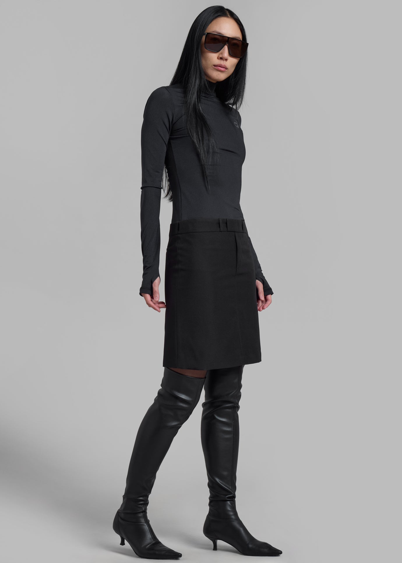 Coperni Hybrid Tailored Dress - Black