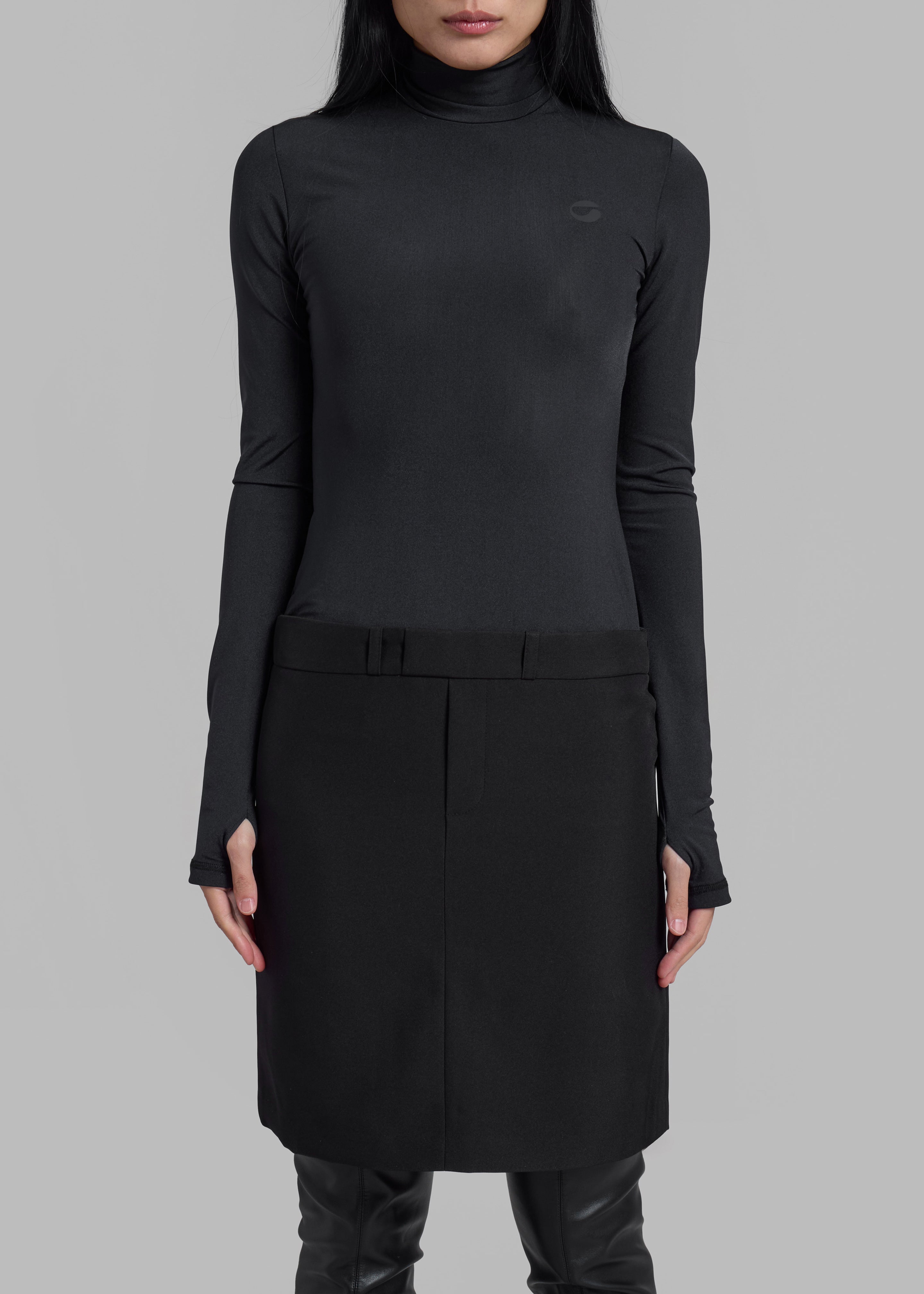 Coperni Hybrid Tailored Dress - Black - 4