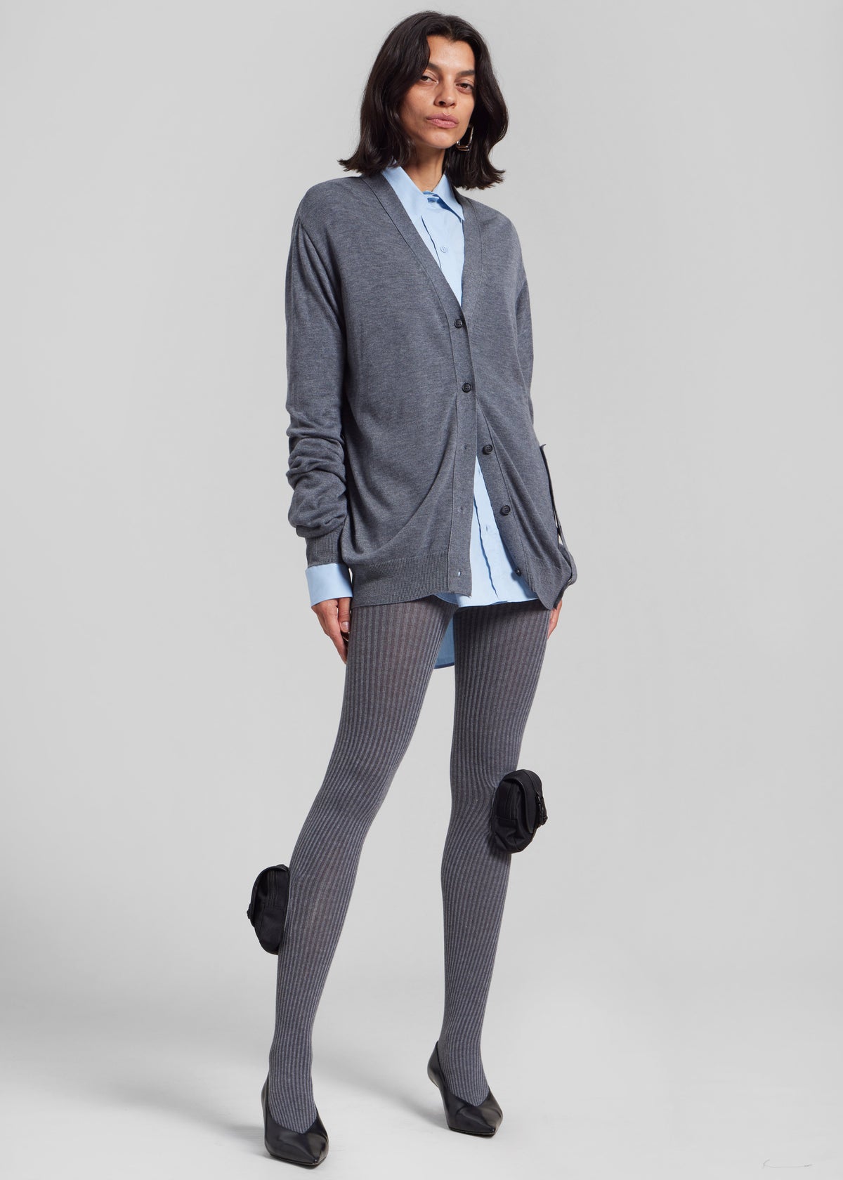 Coperni Knit Tights - Grey - 1